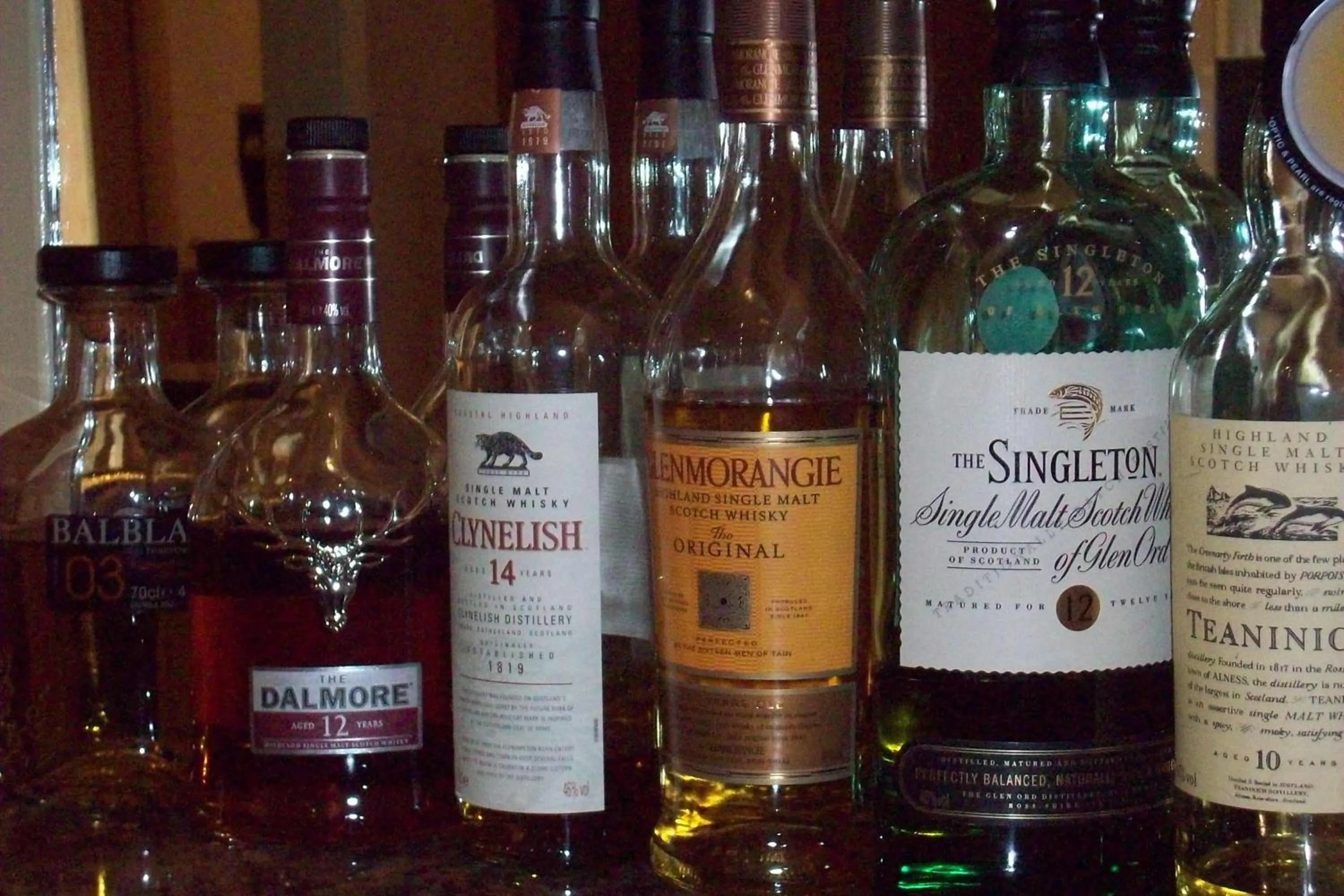 Alcoholic drinks in Lairg Highland Hotel