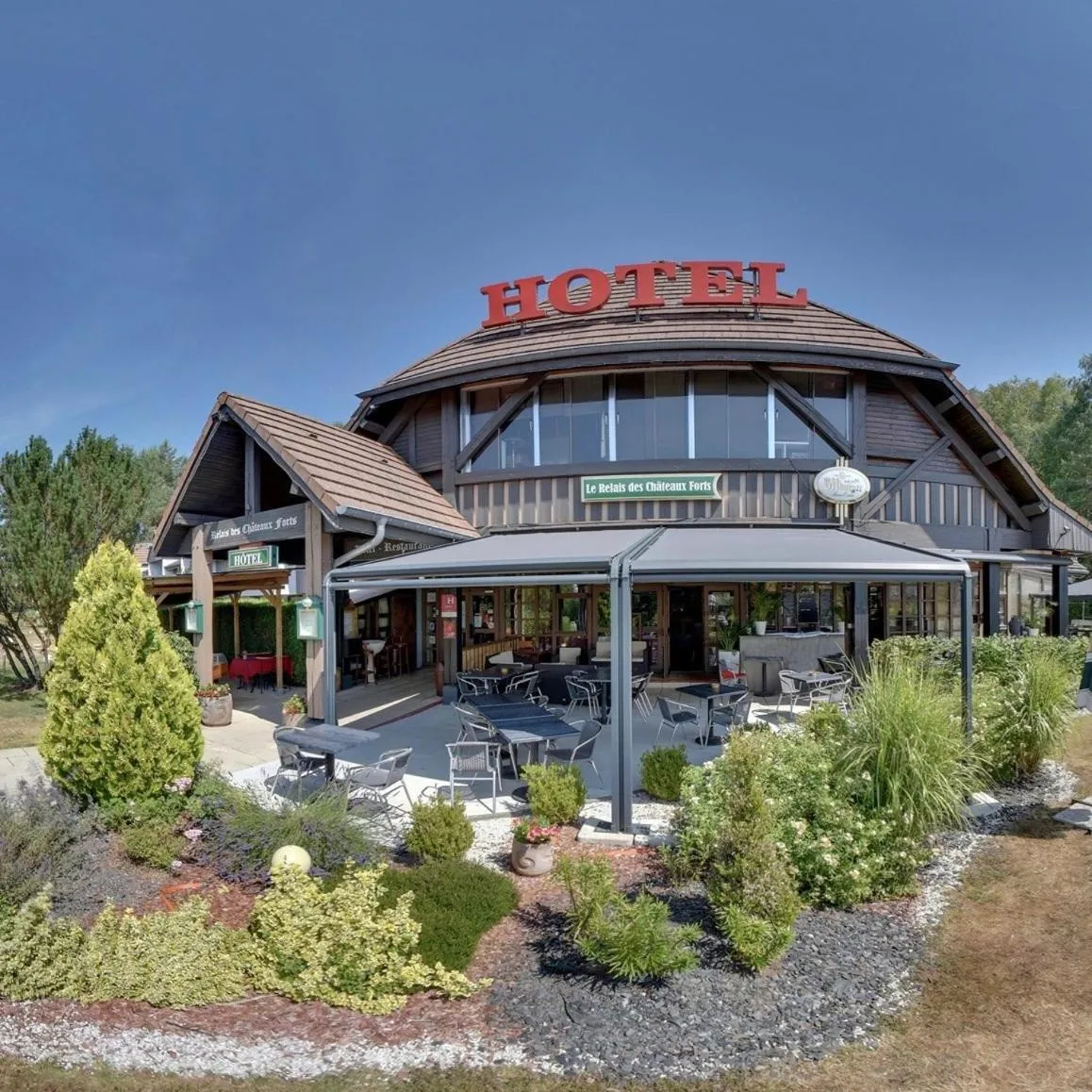 Patio in Le Relais Des Chateaux Forts