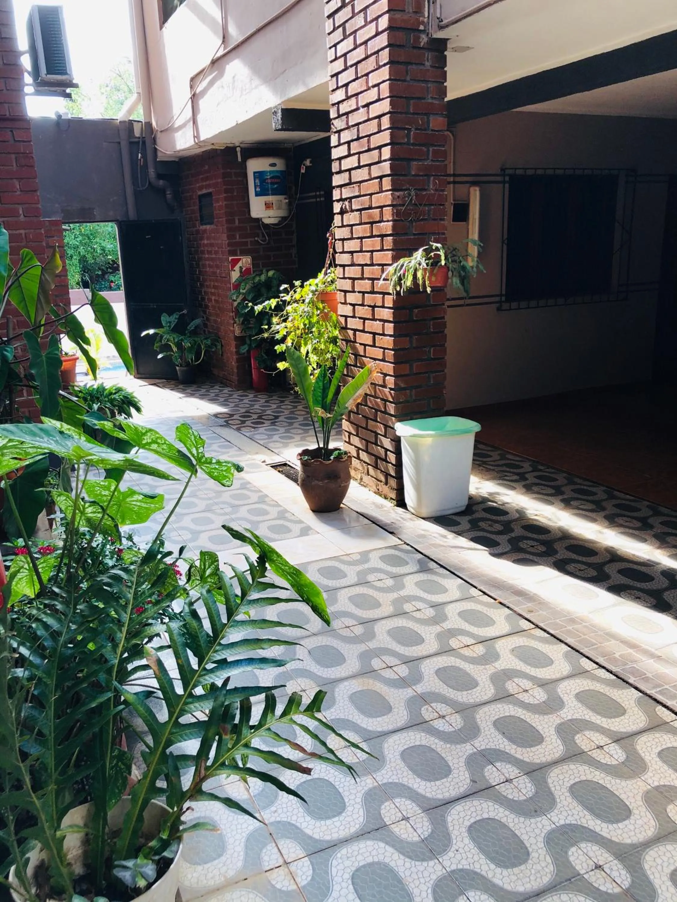 Patio in La Familia Hotel