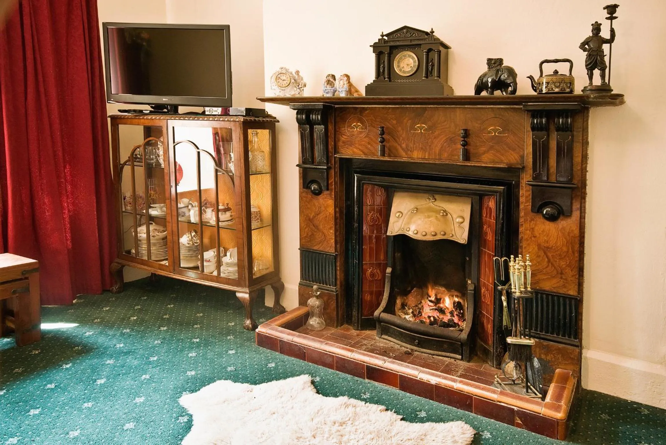 Communal lounge/ TV room in Castlehouse B&B