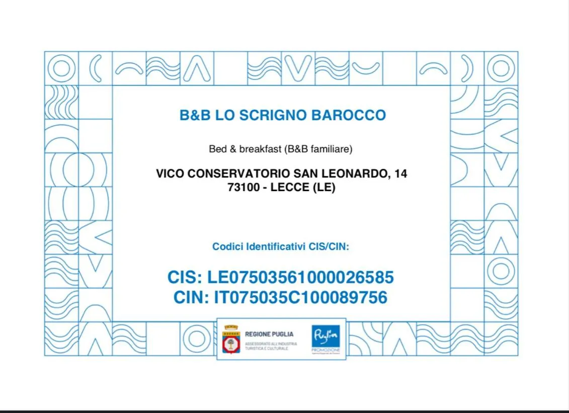 Logo/Certificate/Sign in Lo Scrigno Barocco
