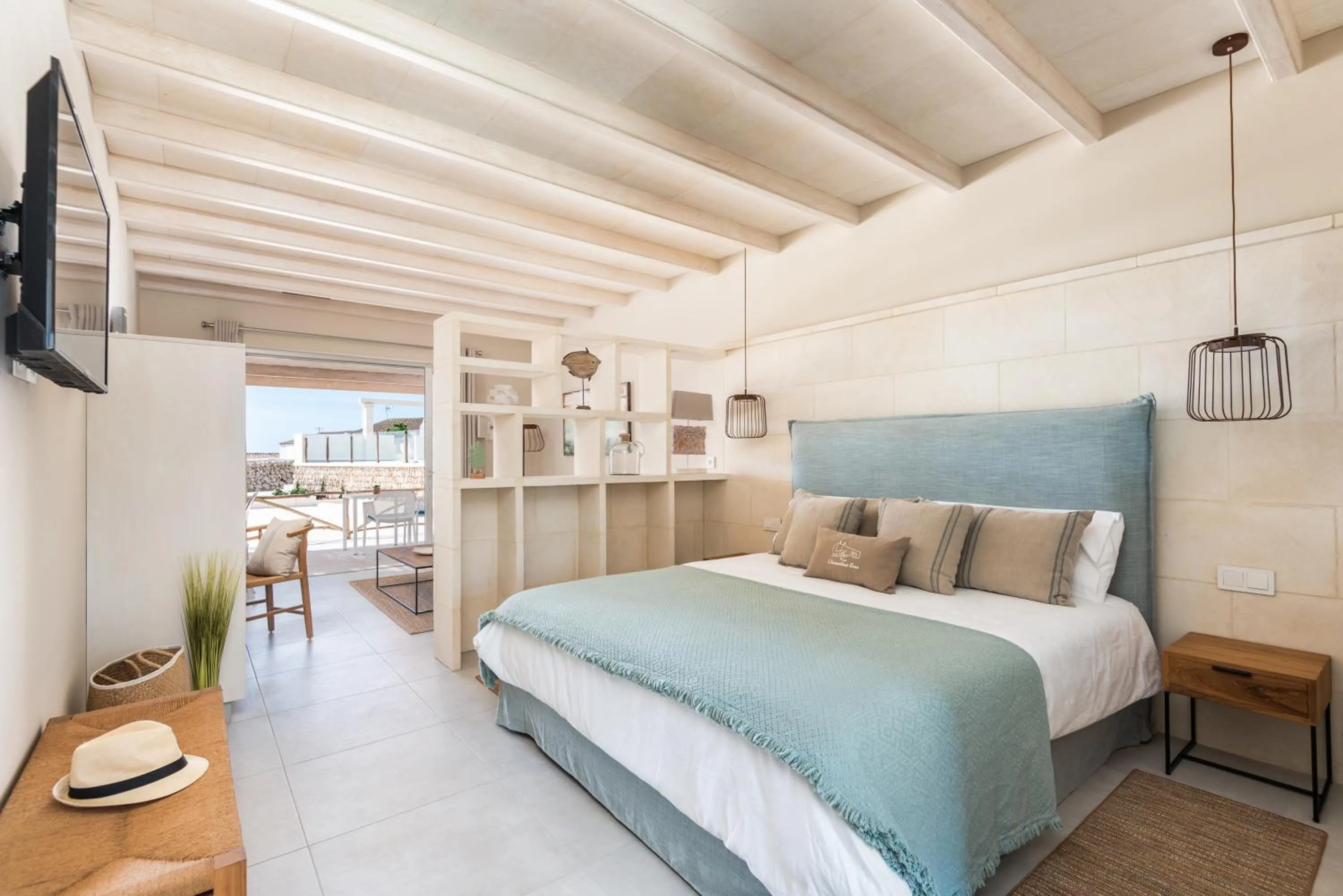 Bed in Agroturismo Llucasaldent Gran Menorca - Adults Only