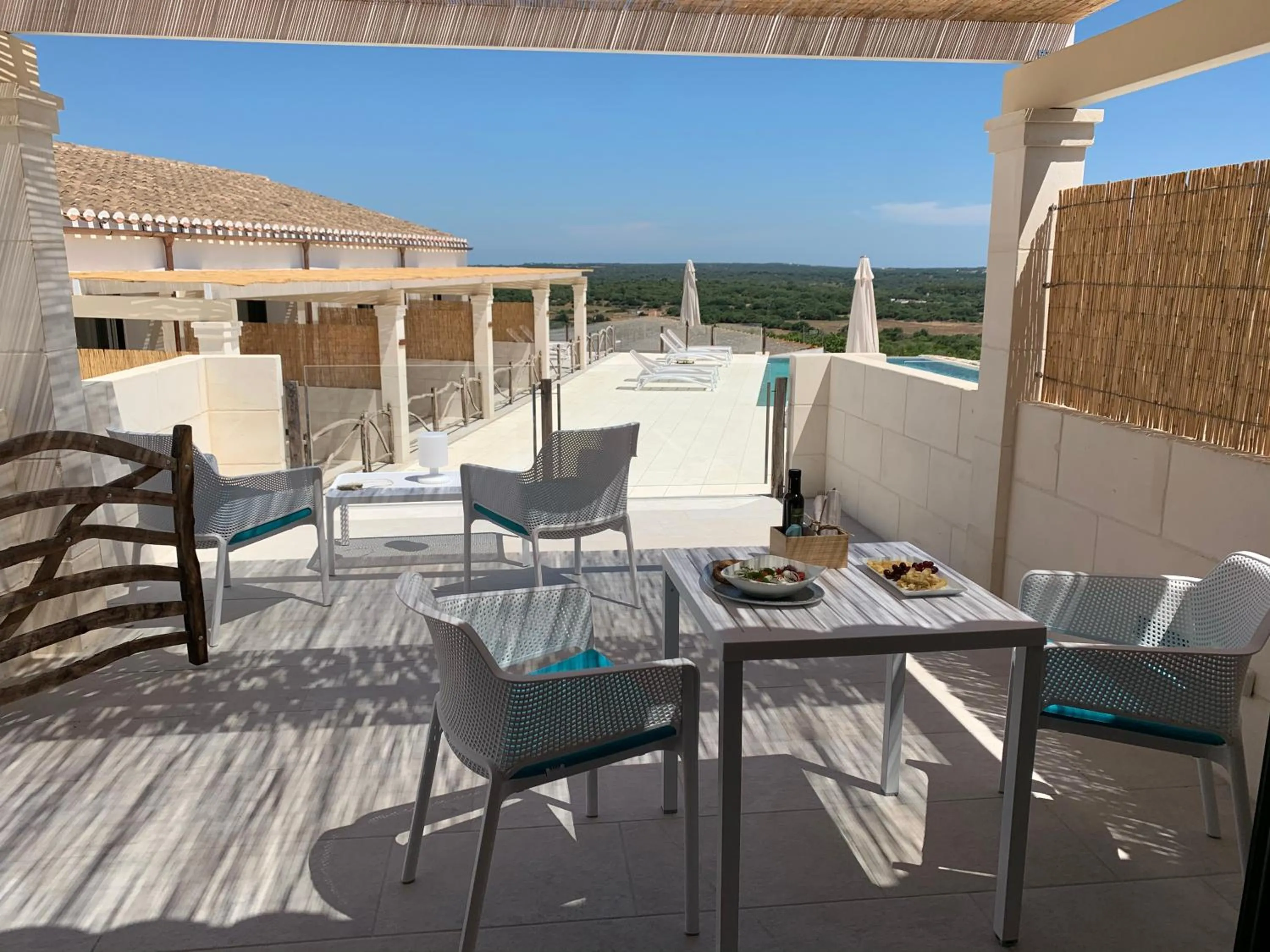 Balcony/Terrace in Agroturismo Llucasaldent Gran Menorca - Adults Only