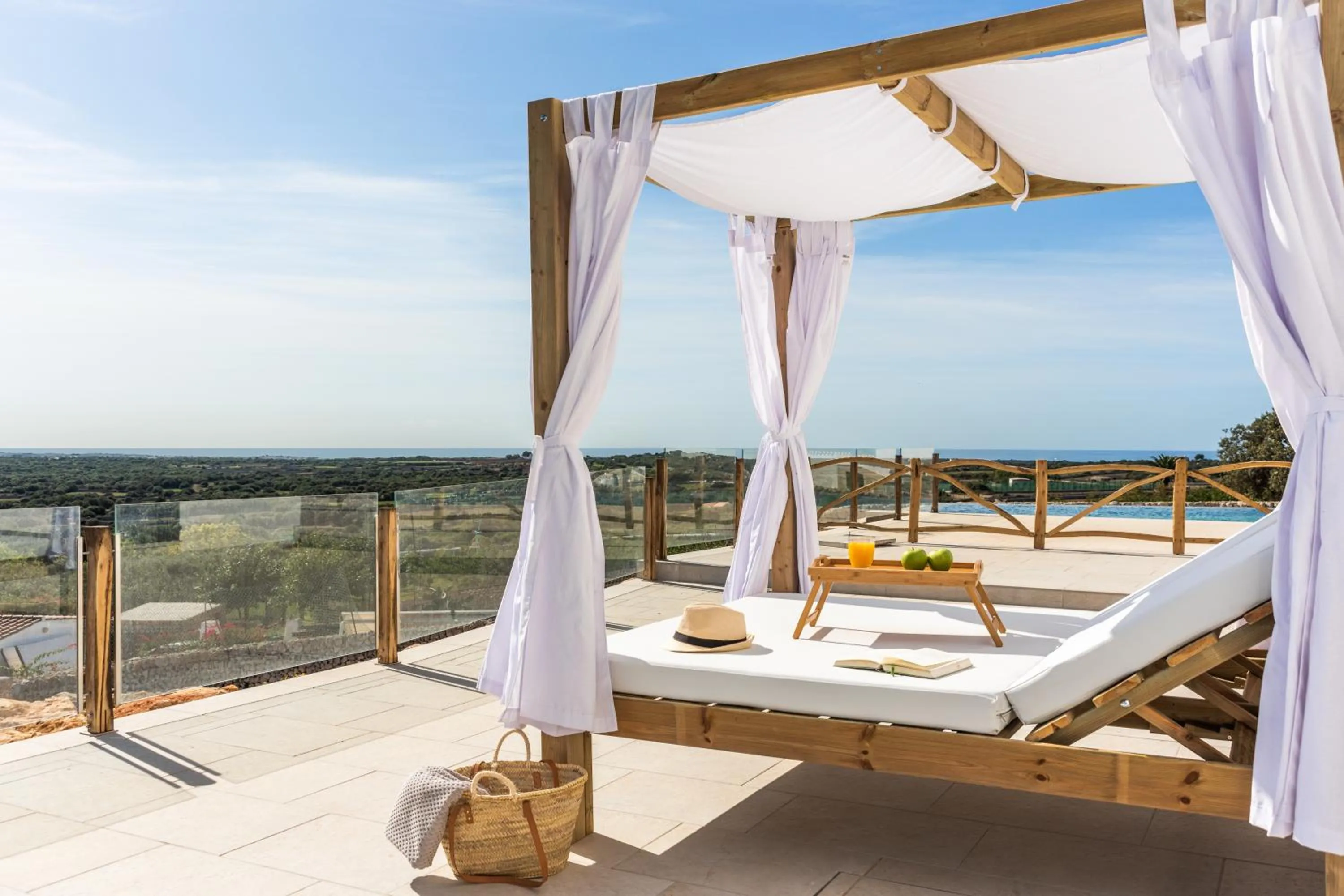 Balcony/Terrace in Agroturismo Llucasaldent Gran Menorca - Adults Only