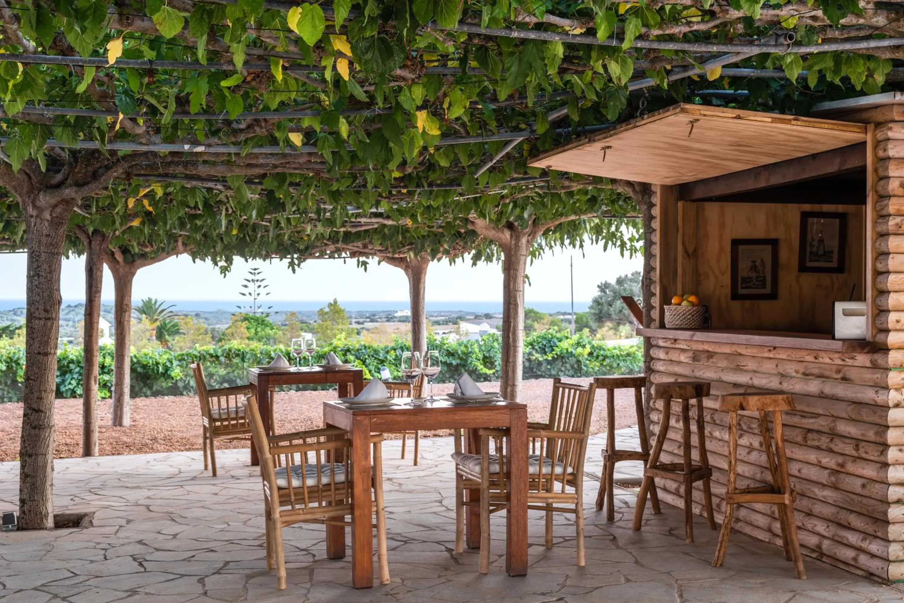 Patio in Agroturismo Llucasaldent Gran Menorca - Adults Only