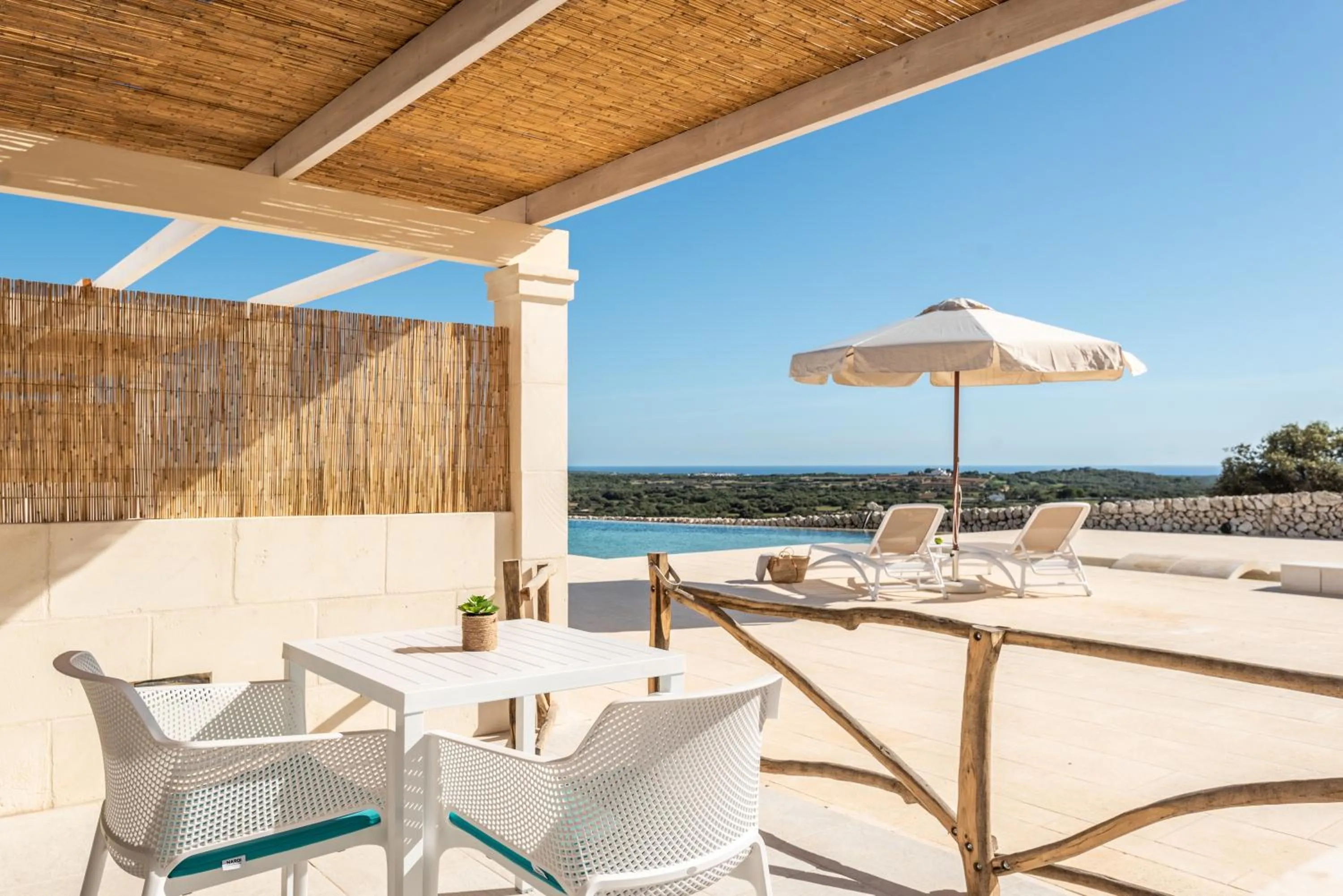 Balcony/Terrace in Agroturismo Llucasaldent Gran Menorca - Adults Only