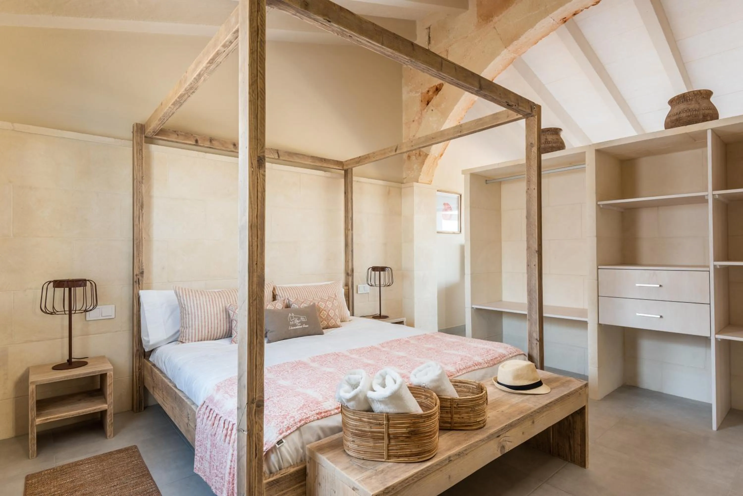 Bed in Agroturismo Llucasaldent Gran Menorca - Adults Only