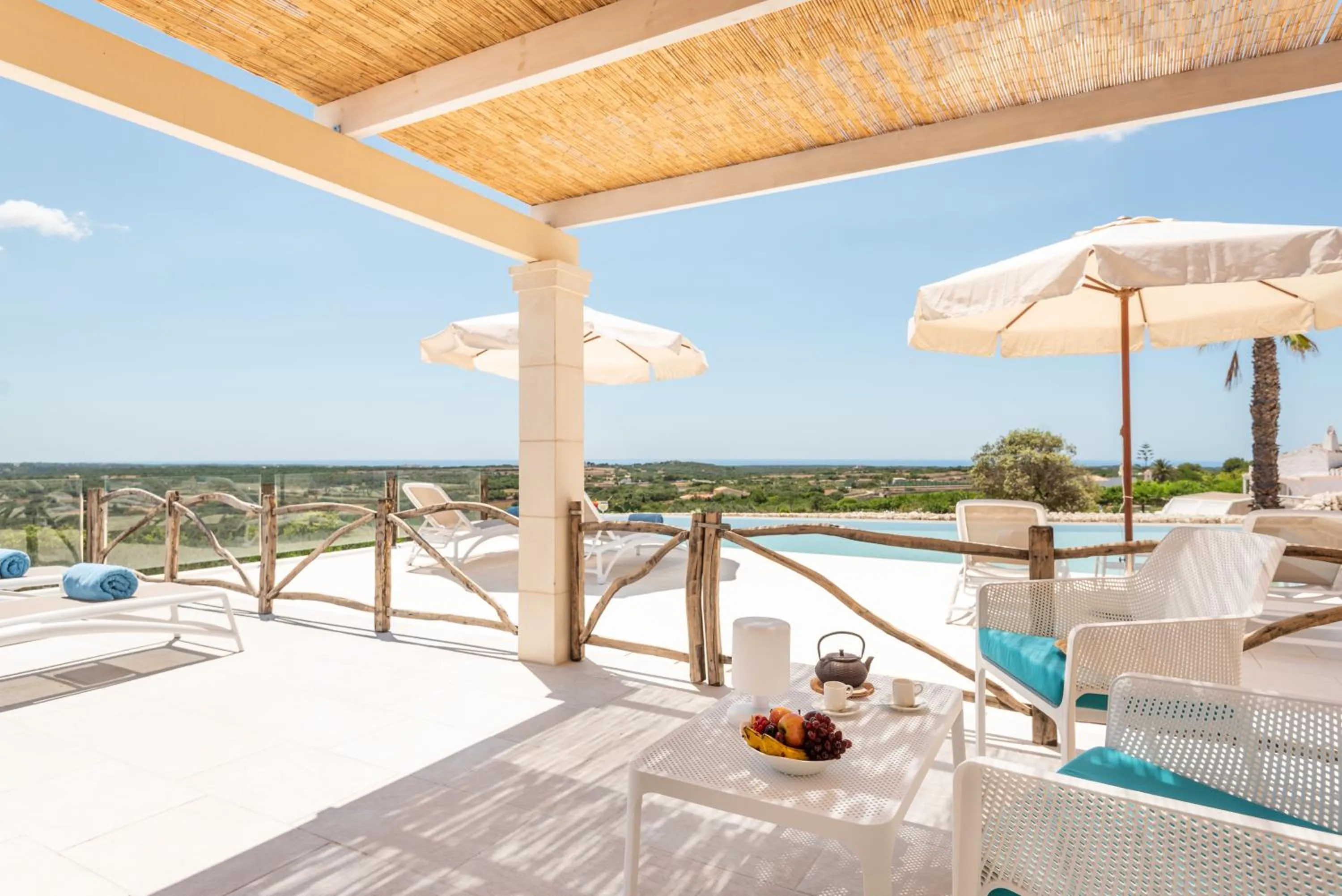Balcony/Terrace in Agroturismo Llucasaldent Gran Menorca - Adults Only