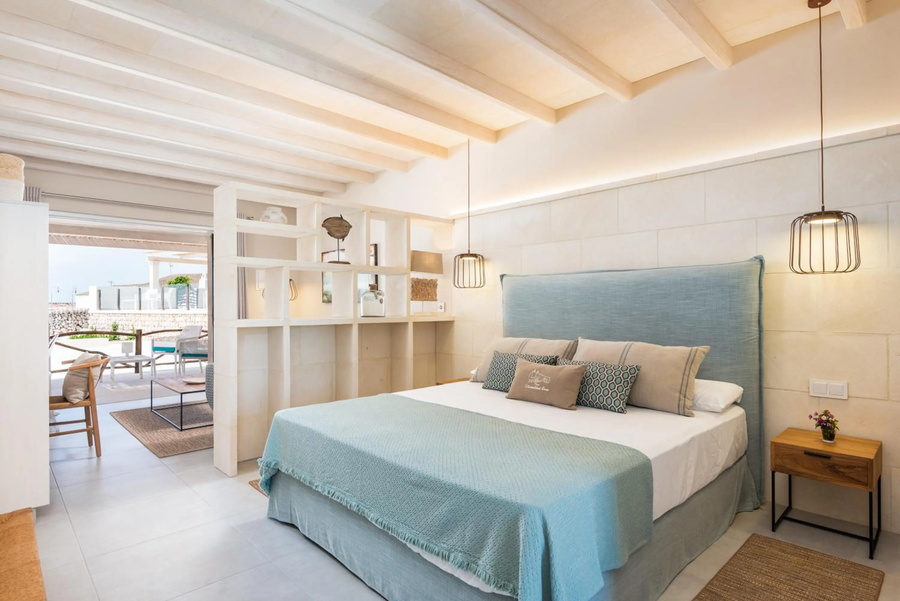 Bedroom, Bed in Agroturismo Llucasaldent Gran Menorca - Adults Only