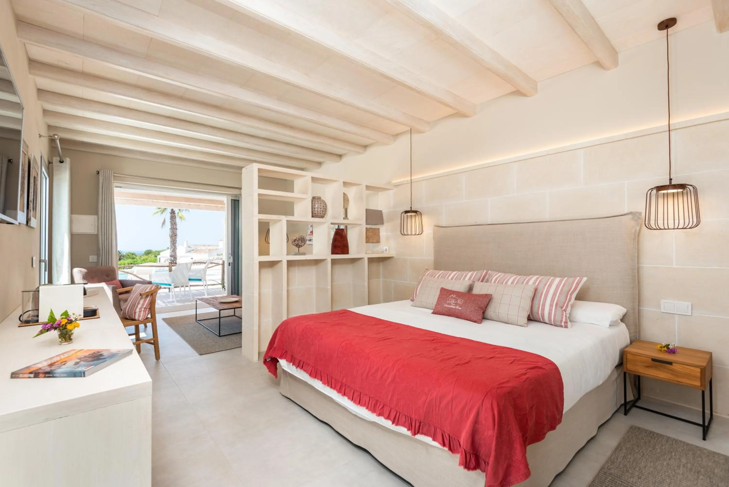 Photo of the whole room, Bed in Agroturismo Llucasaldent Gran Menorca - Adults Only