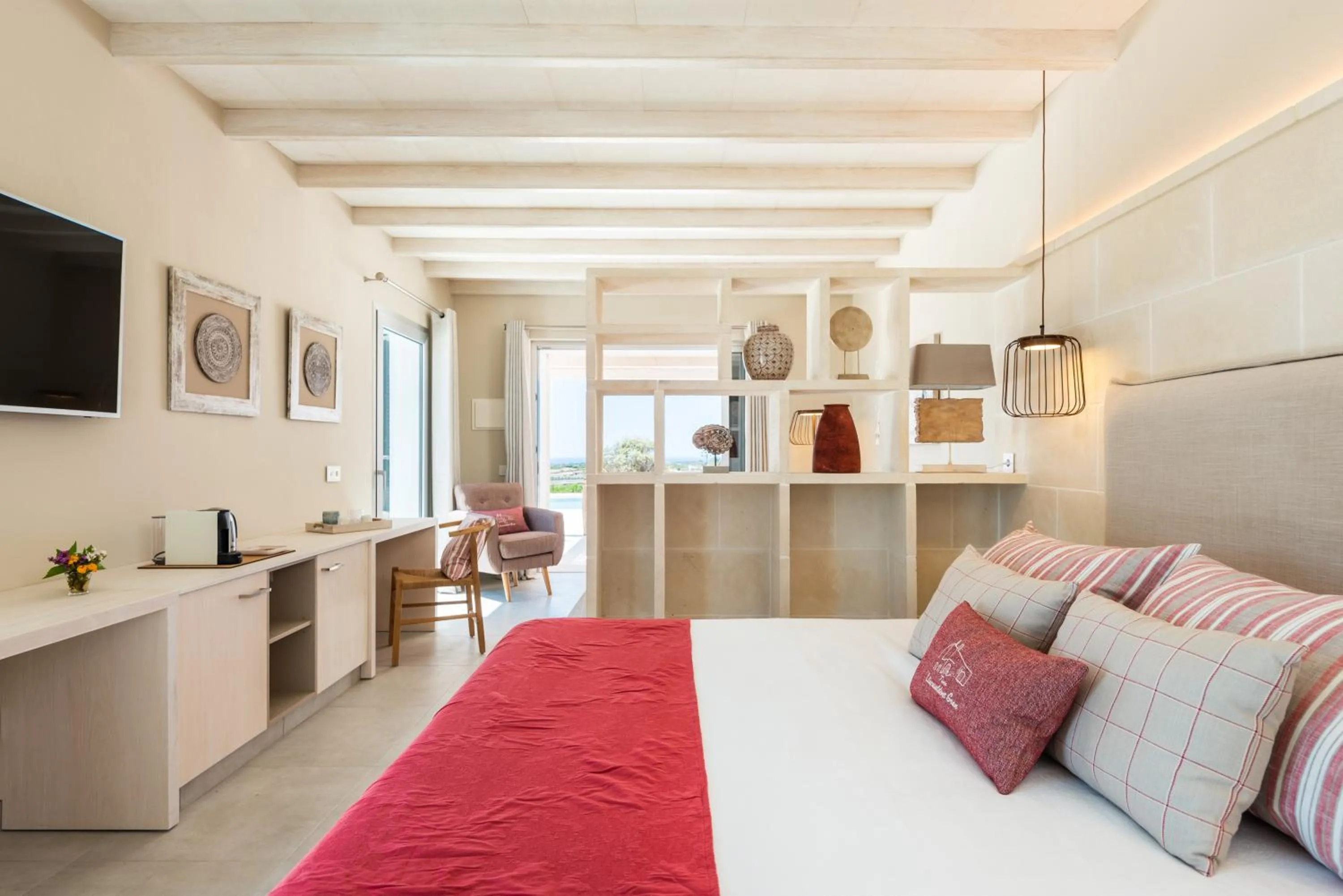 Photo of the whole room, Bed in Agroturismo Llucasaldent Gran Menorca - Adults Only