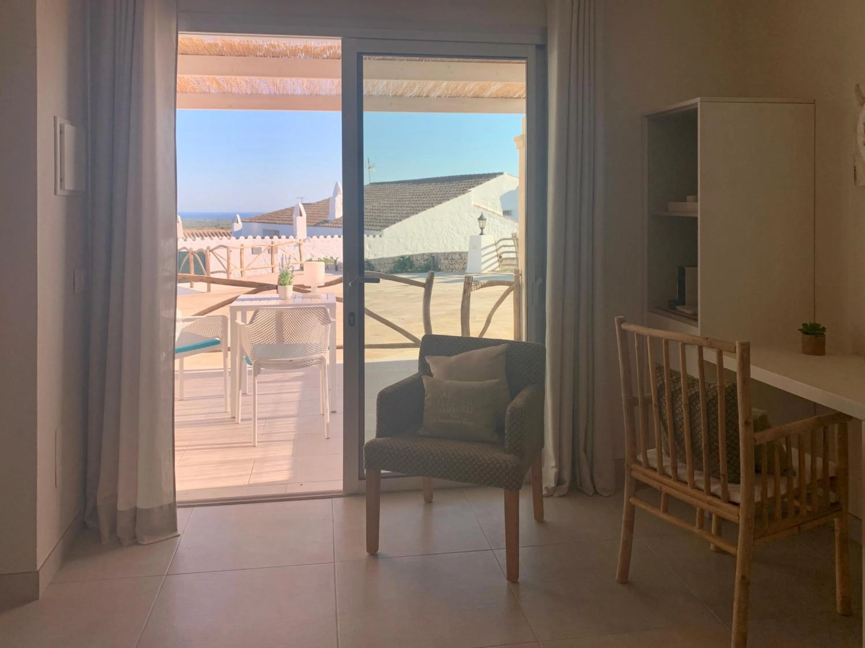Balcony/Terrace in Agroturismo Llucasaldent Gran Menorca - Adults Only