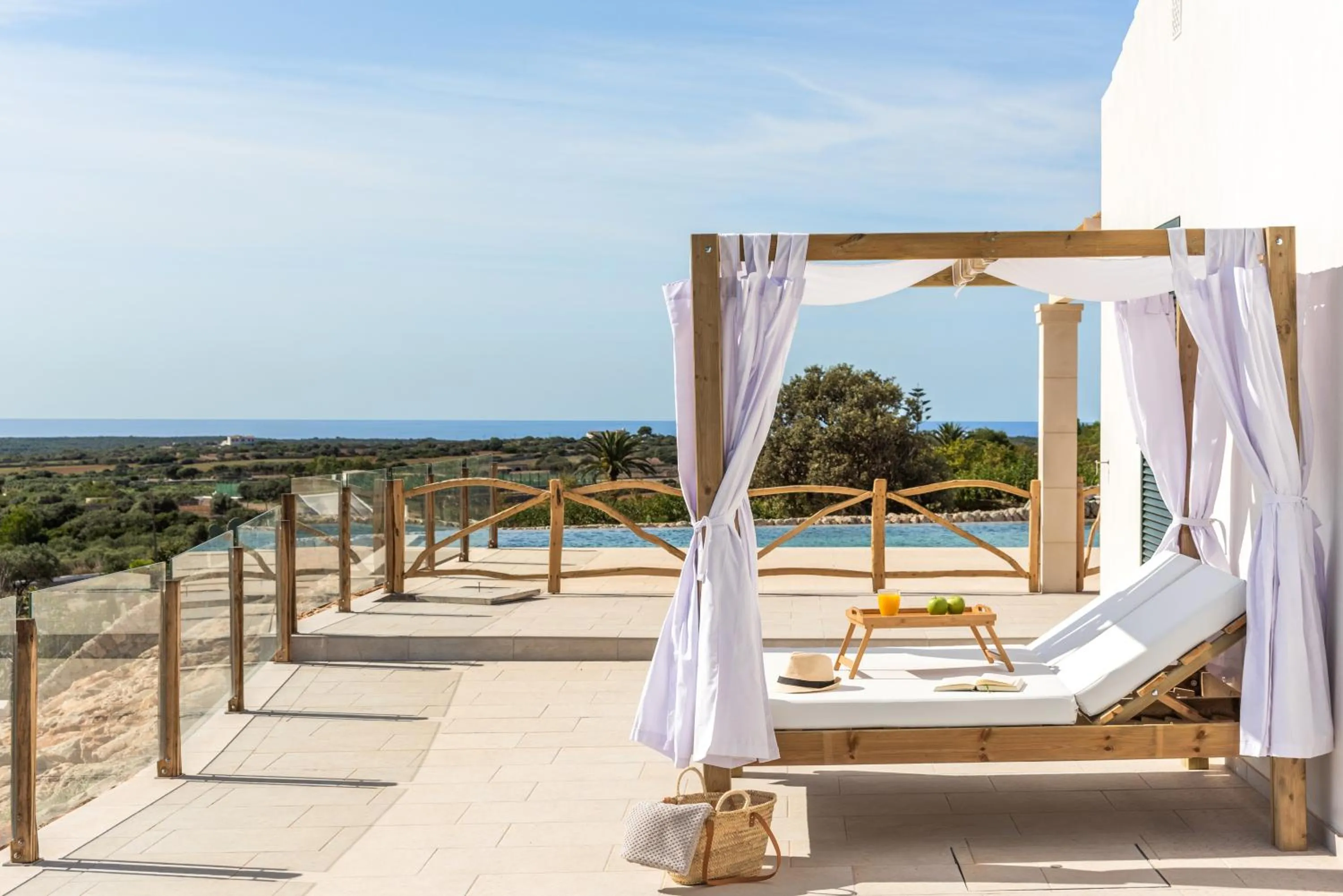 Balcony/Terrace in Agroturismo Llucasaldent Gran Menorca - Adults Only