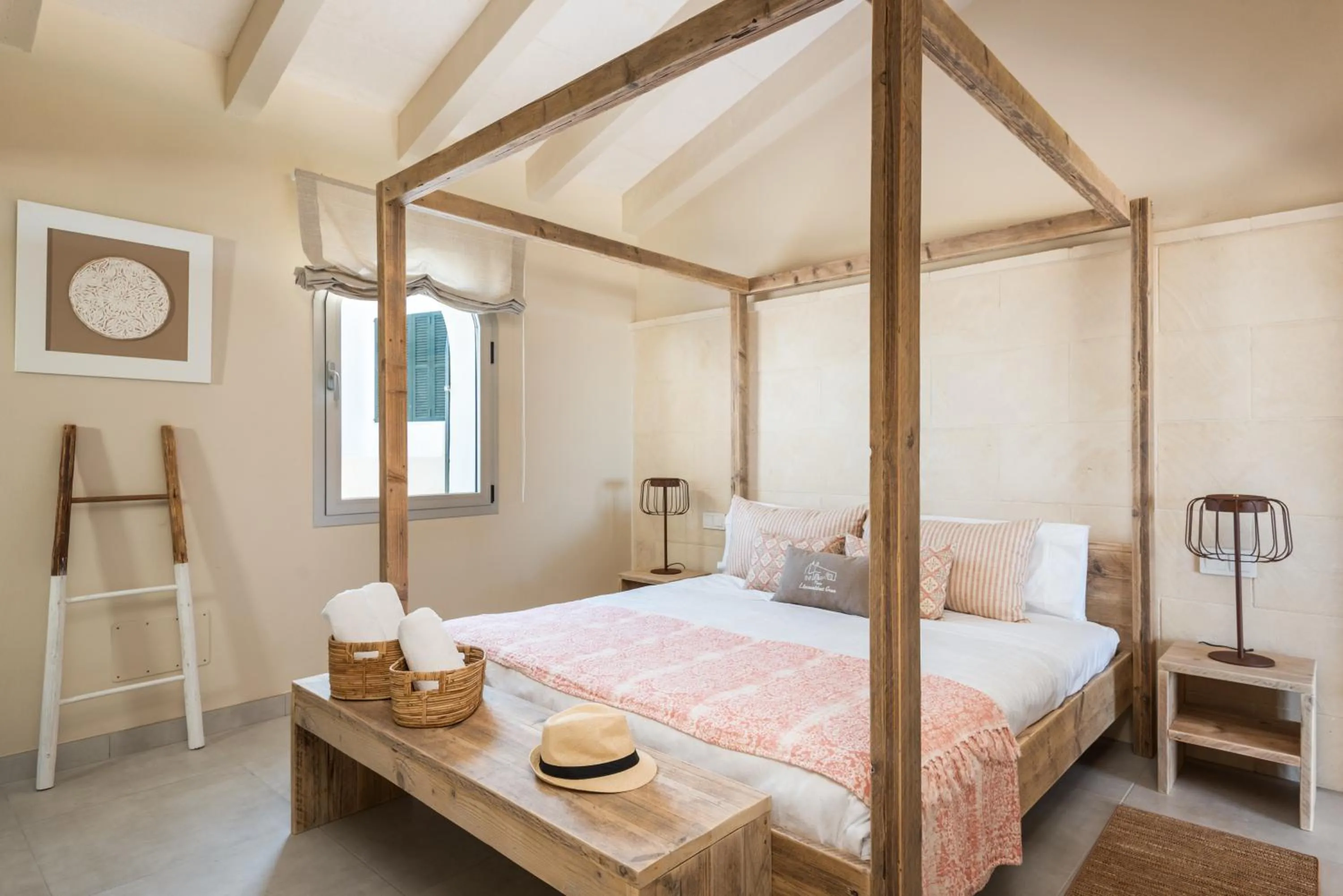 Bed in Agroturismo Llucasaldent Gran Menorca - Adults Only