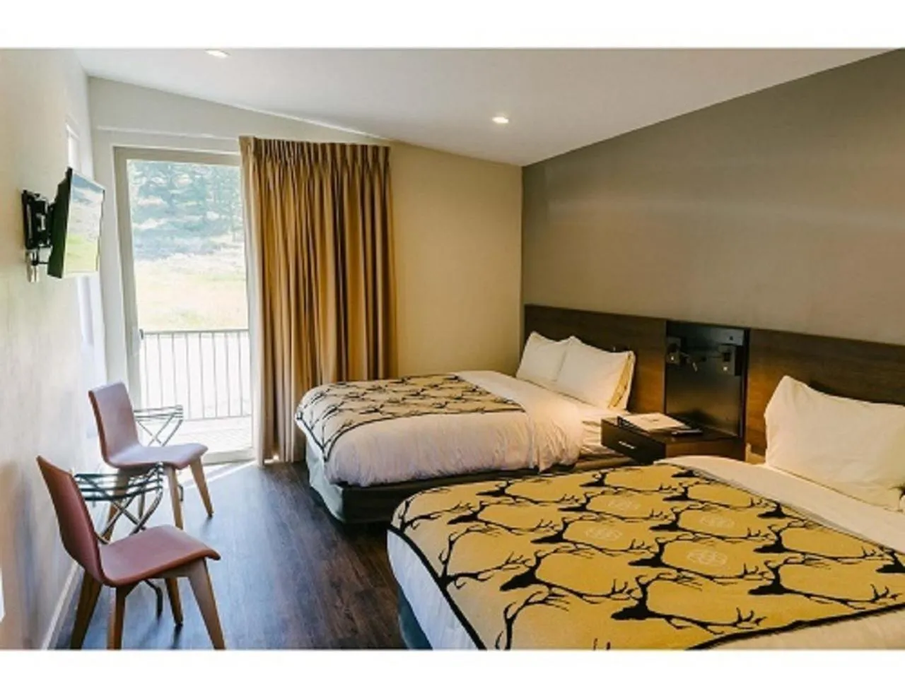 Photo of the whole room, Bed in Terra Nova Cabins