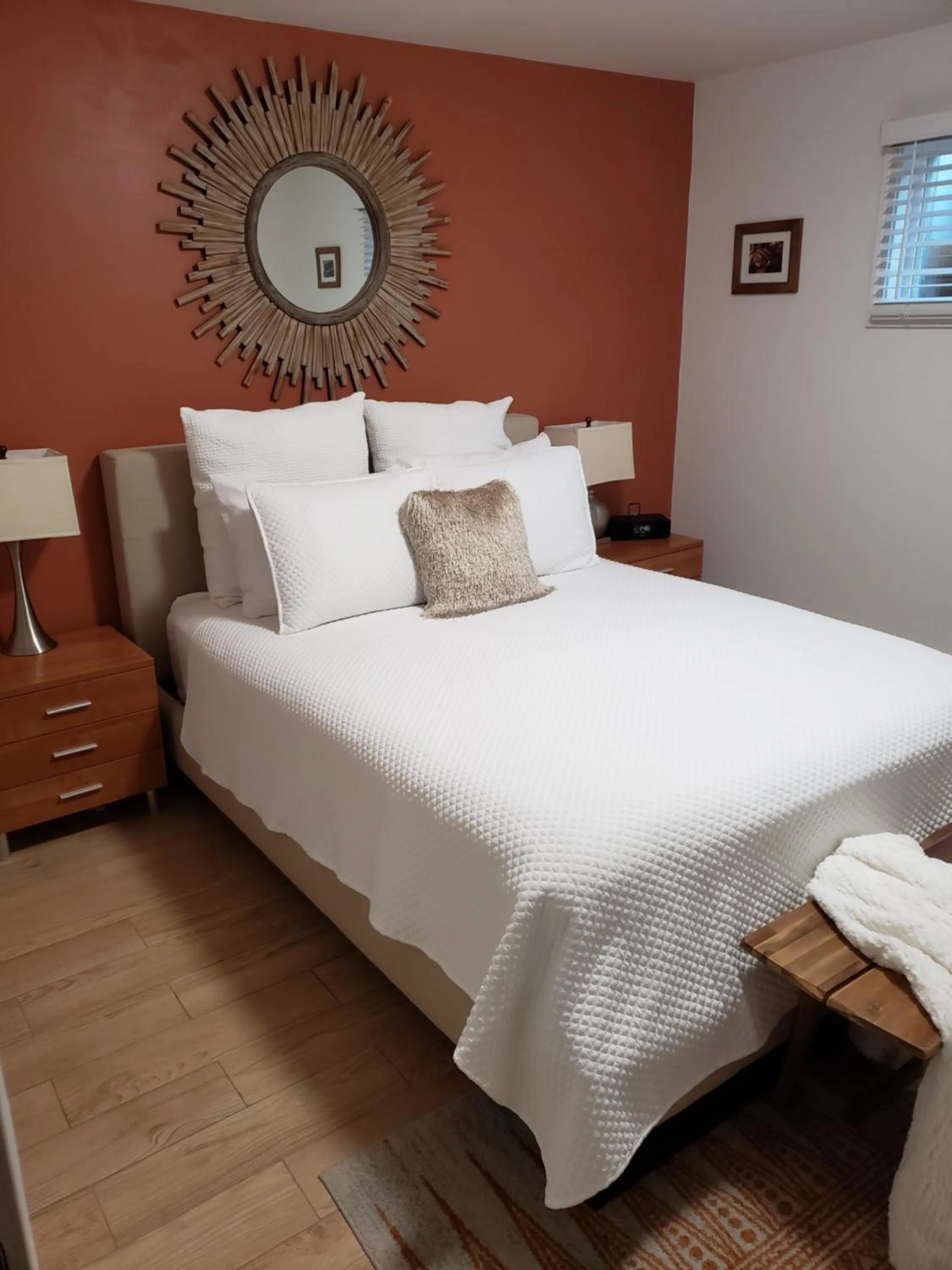 Bed in Water View Home