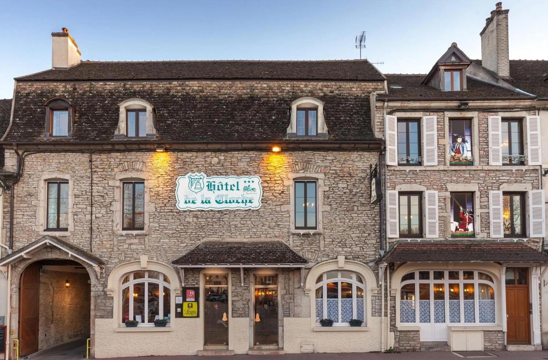 Property building in Logis Hotel de La Cloche