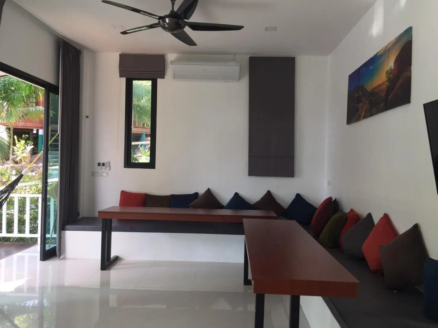 Seating area in Reggae Village Haad Salad