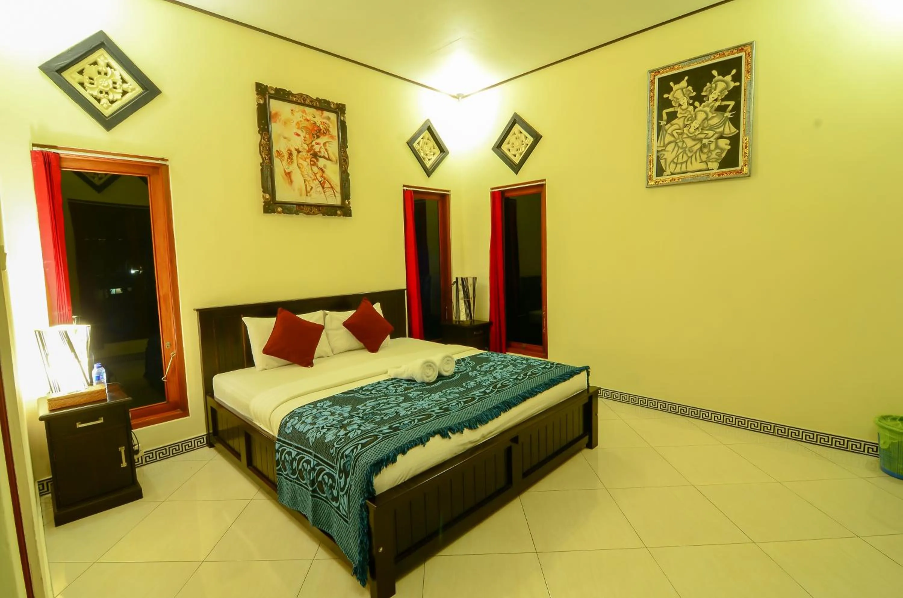 Bed in Mapa Lake View Bungalow