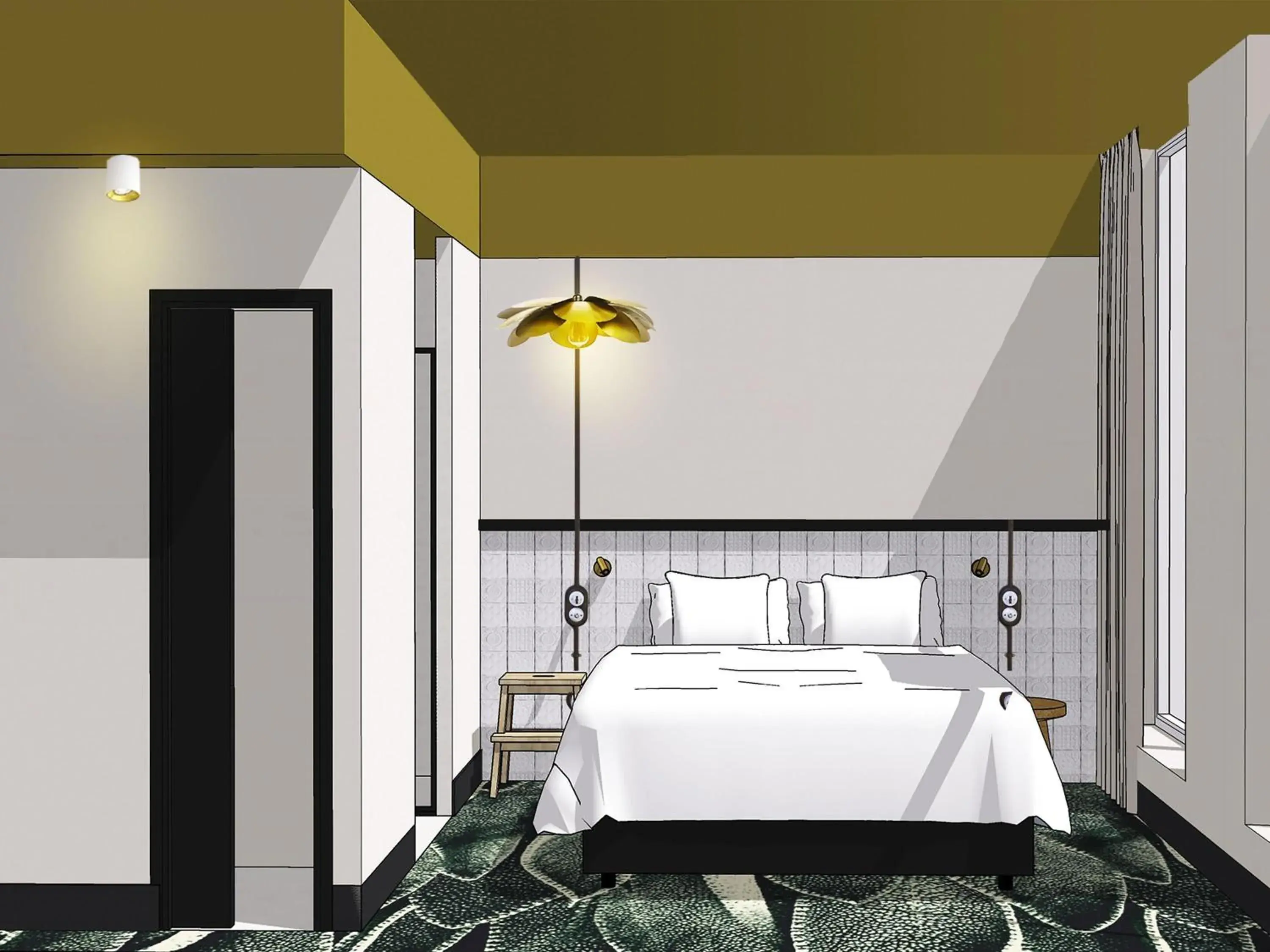 Bedroom, Bed in ibis Styles Paris Gare De Lyon TGV Bedroom, Bed in ibis Styles Paris Gare De Lyon TGV