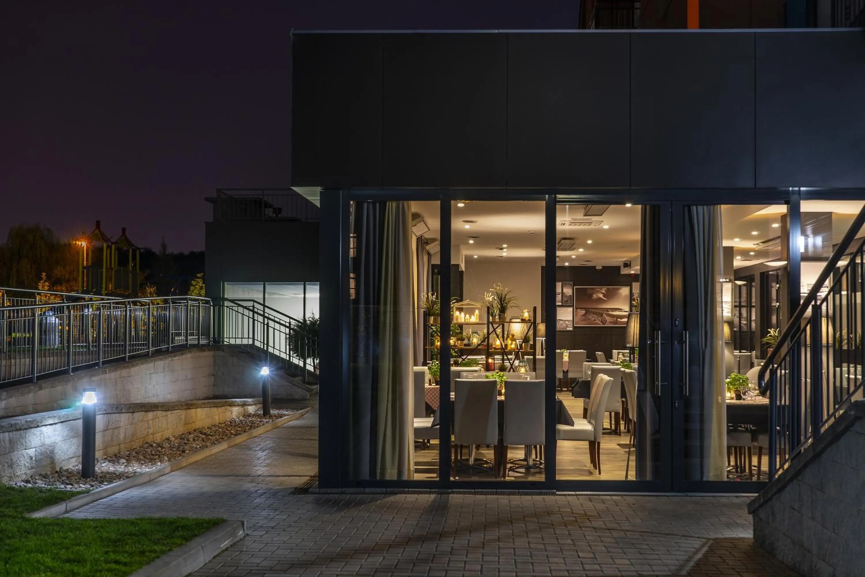 Patio in Golden Tulip Gdańsk Residence