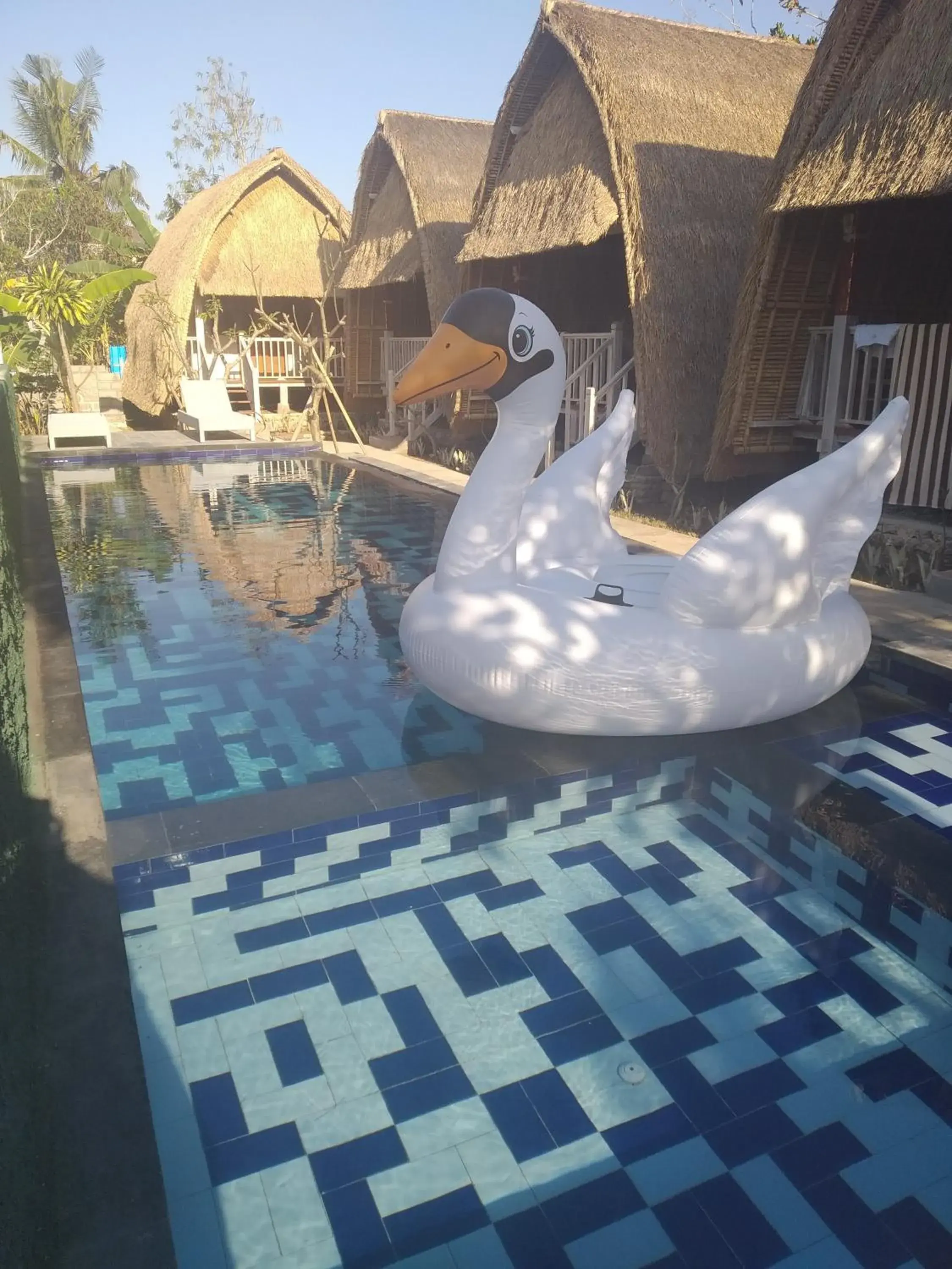 Pool view in HoneyBee Huts Pool view in HoneyBee Huts