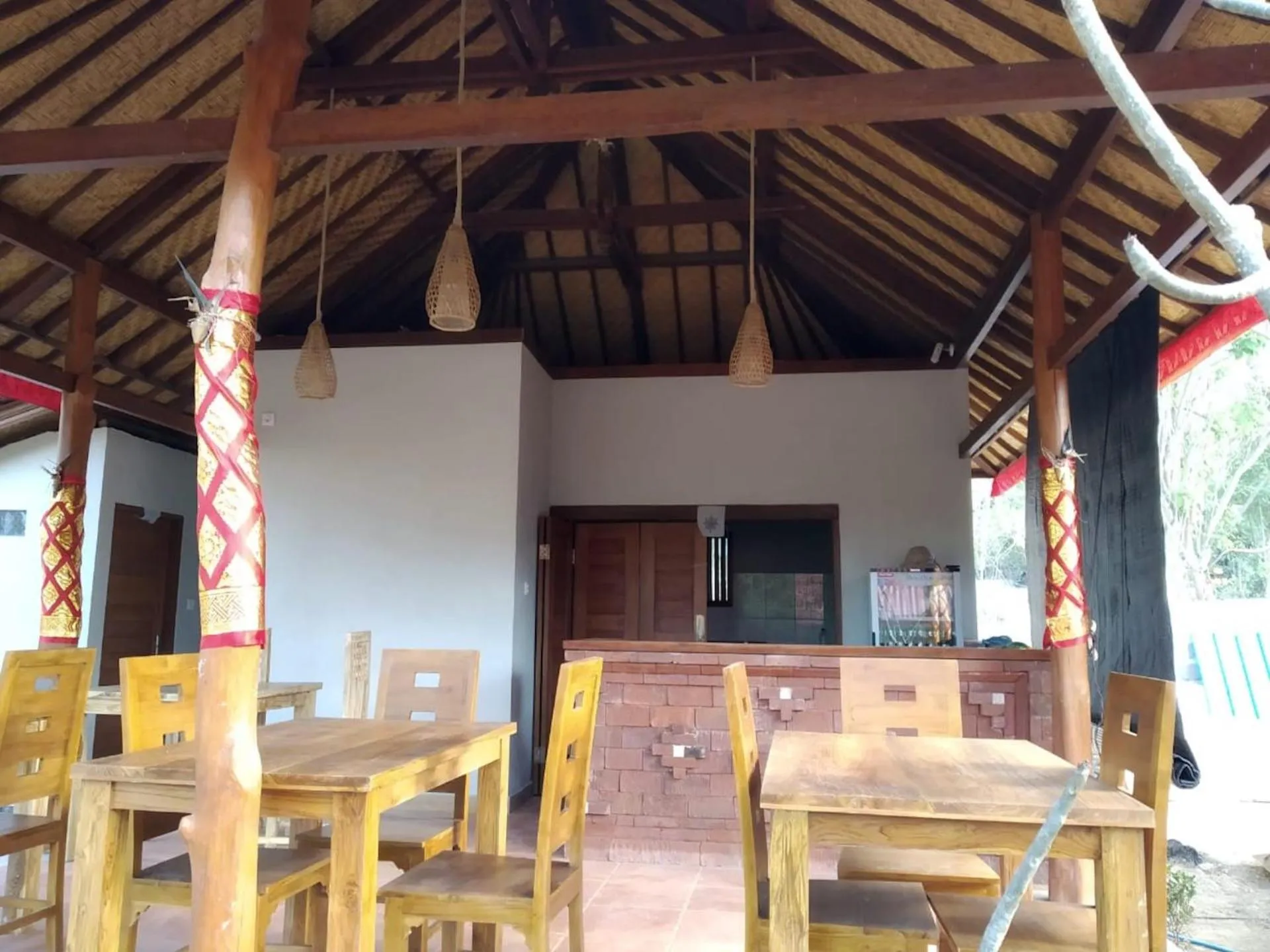 Patio in HoneyBee Huts