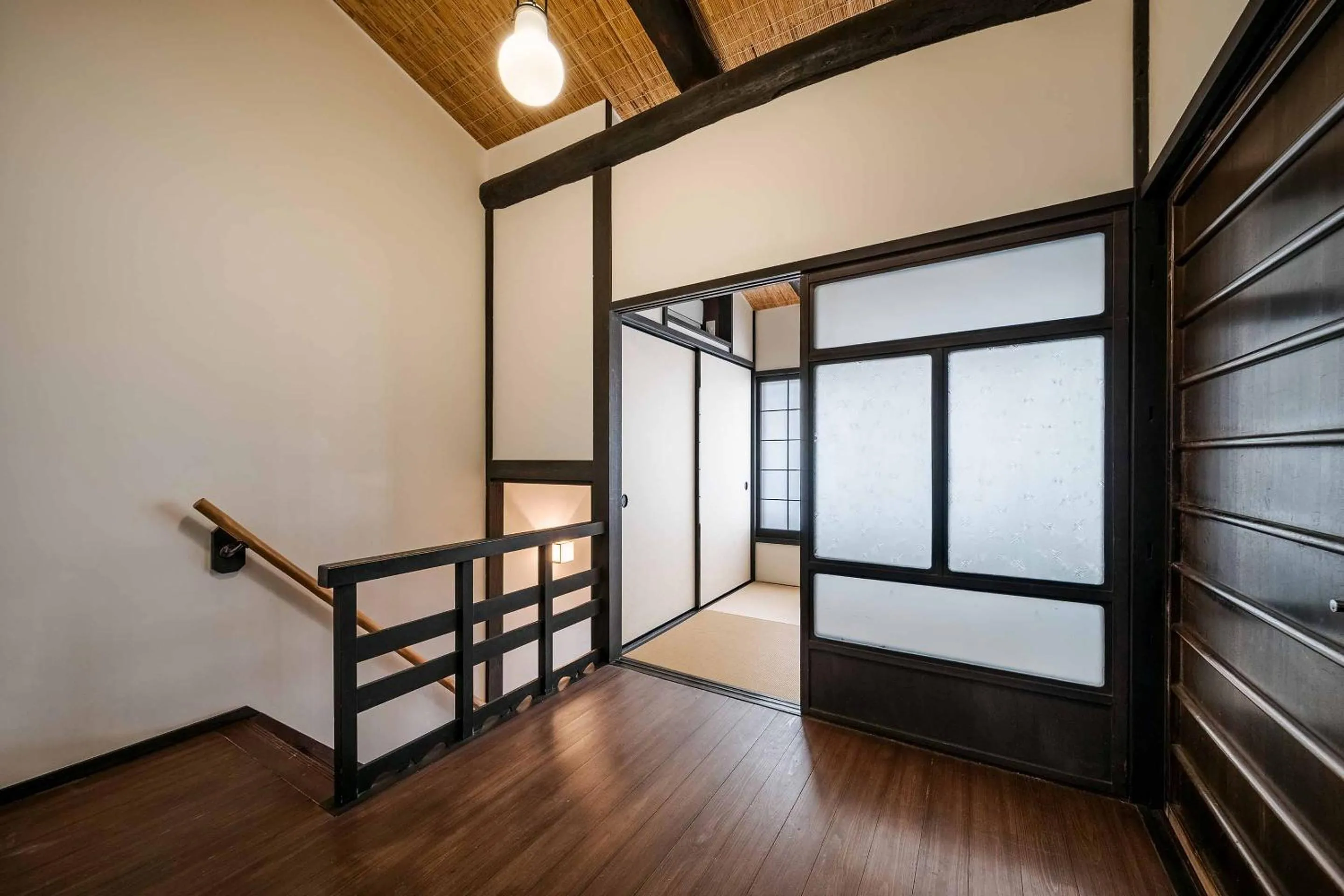 Photo of the whole room, Bed in Anzu an Machiya House
