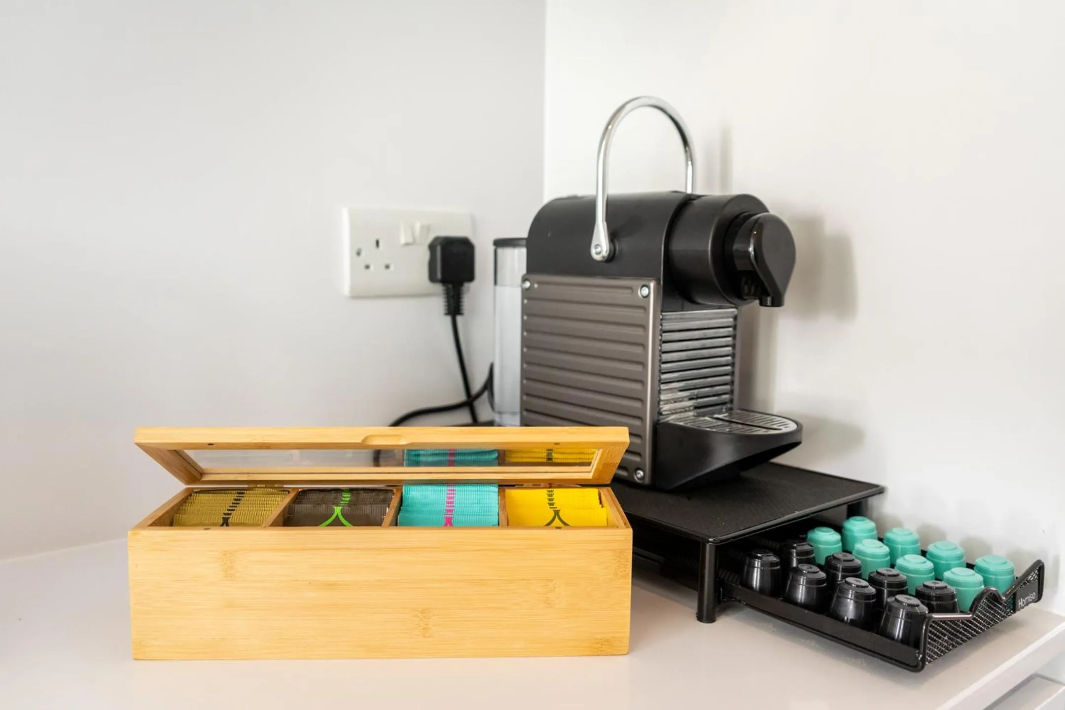 Coffee/tea facilities in Amazing Art Deco Villa 150m to sea with Daily Housekeeping