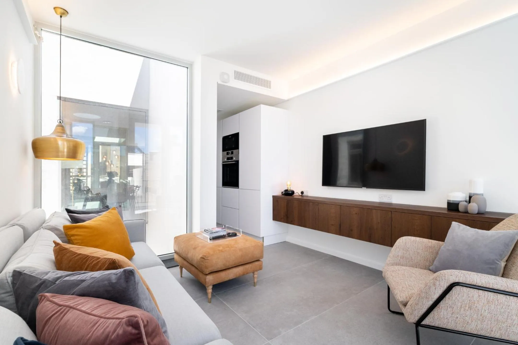 TV and multimedia in Amazing Art Deco Villa 150m to sea with Daily Housekeeping