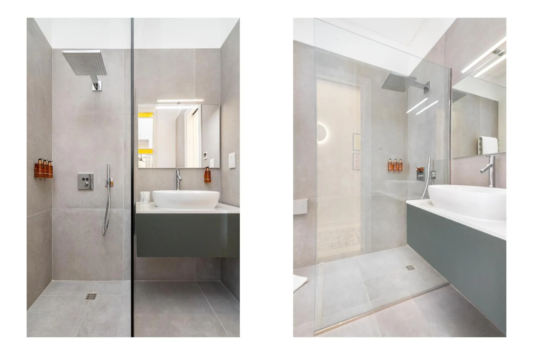 Shower in Amazing Art Deco Villa 150m to sea with Daily Housekeeping