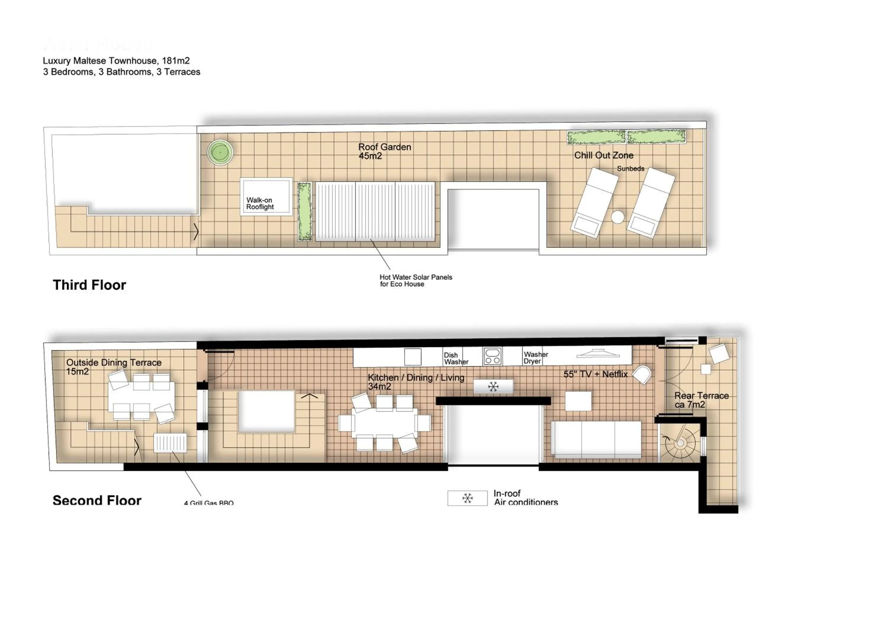 Floor plan in Amazing Art Deco Villa 150m to sea with Daily Housekeeping