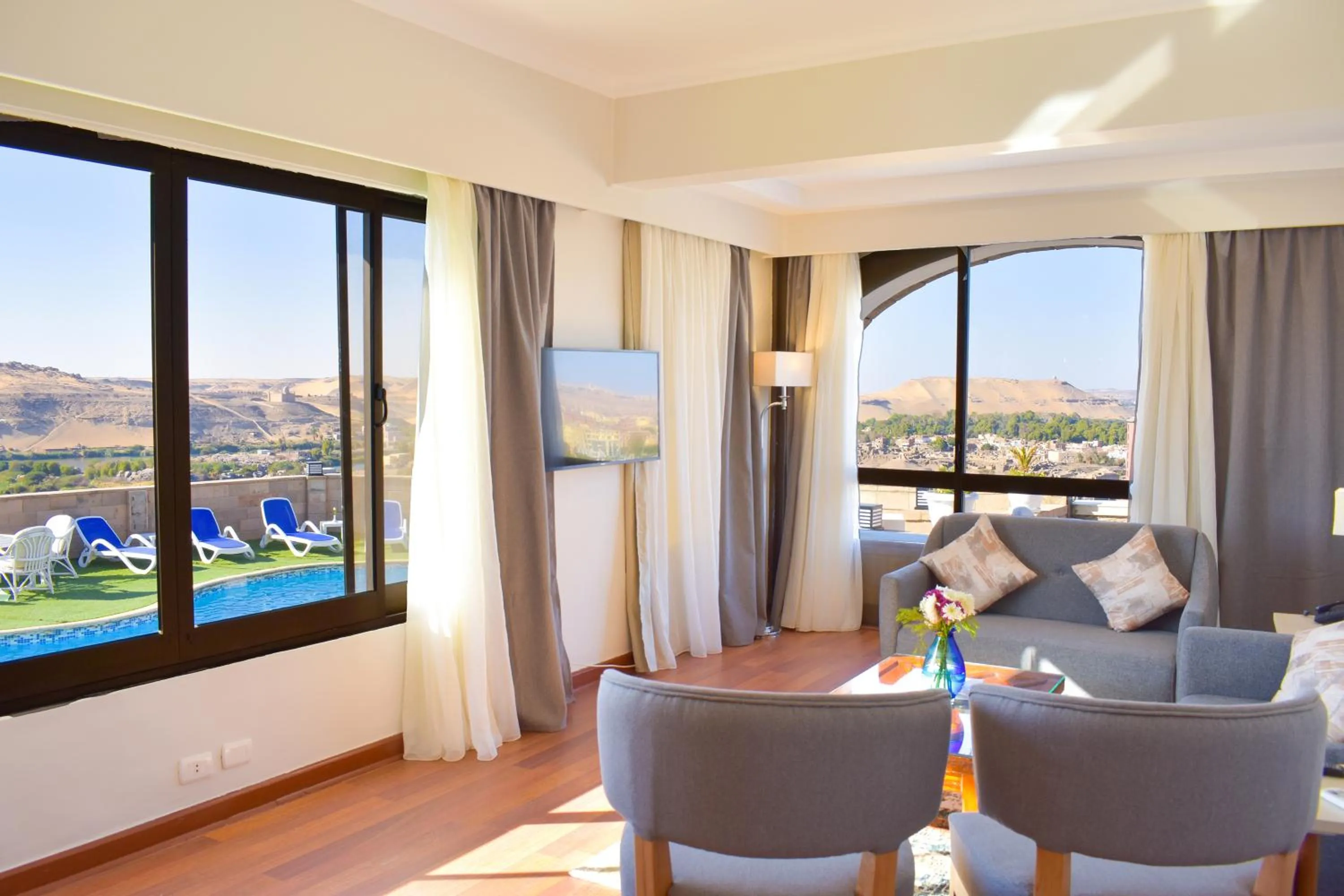 Seating area in Basma Executive Club