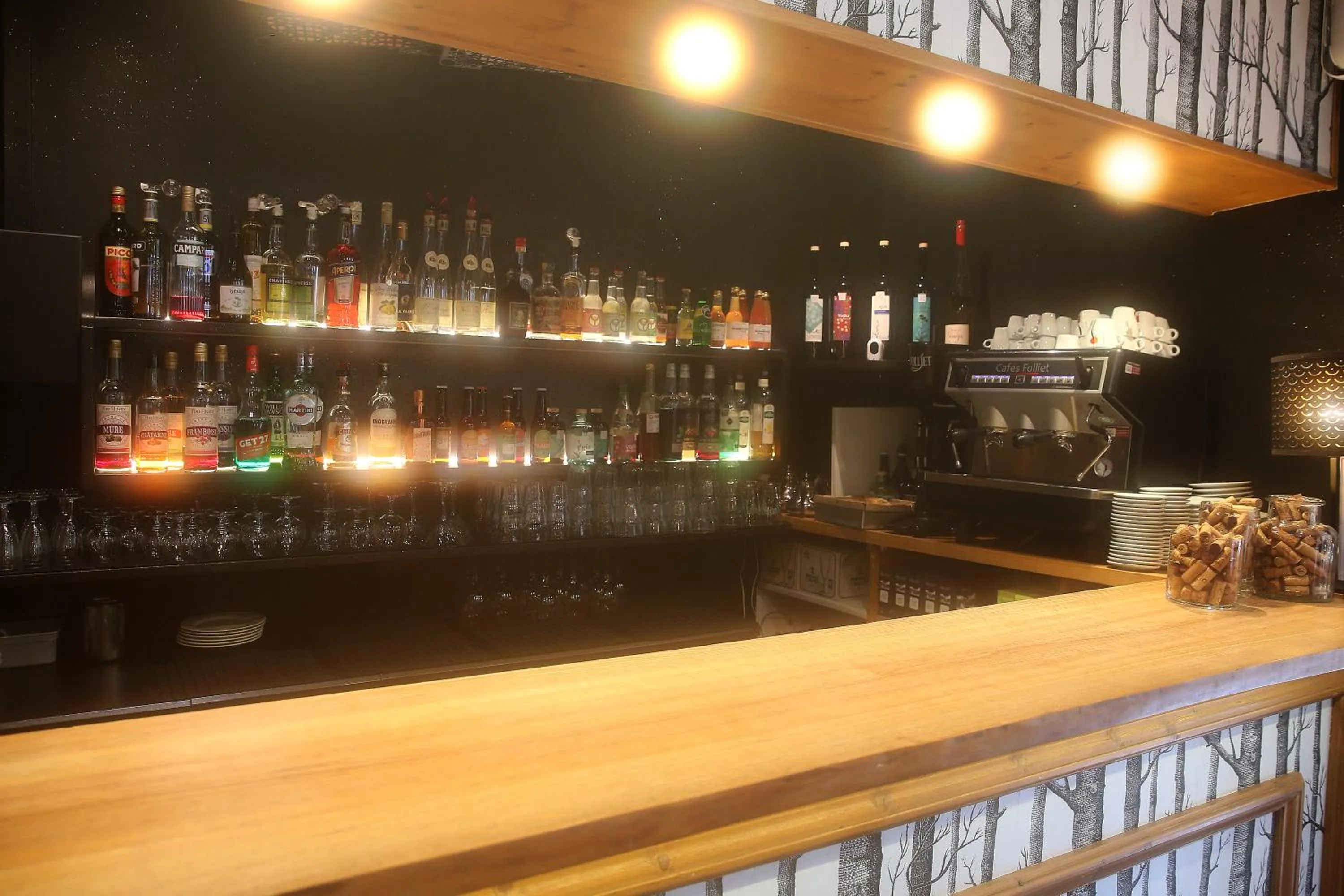 Lounge or bar in Hôtel Restaurant La Buffe