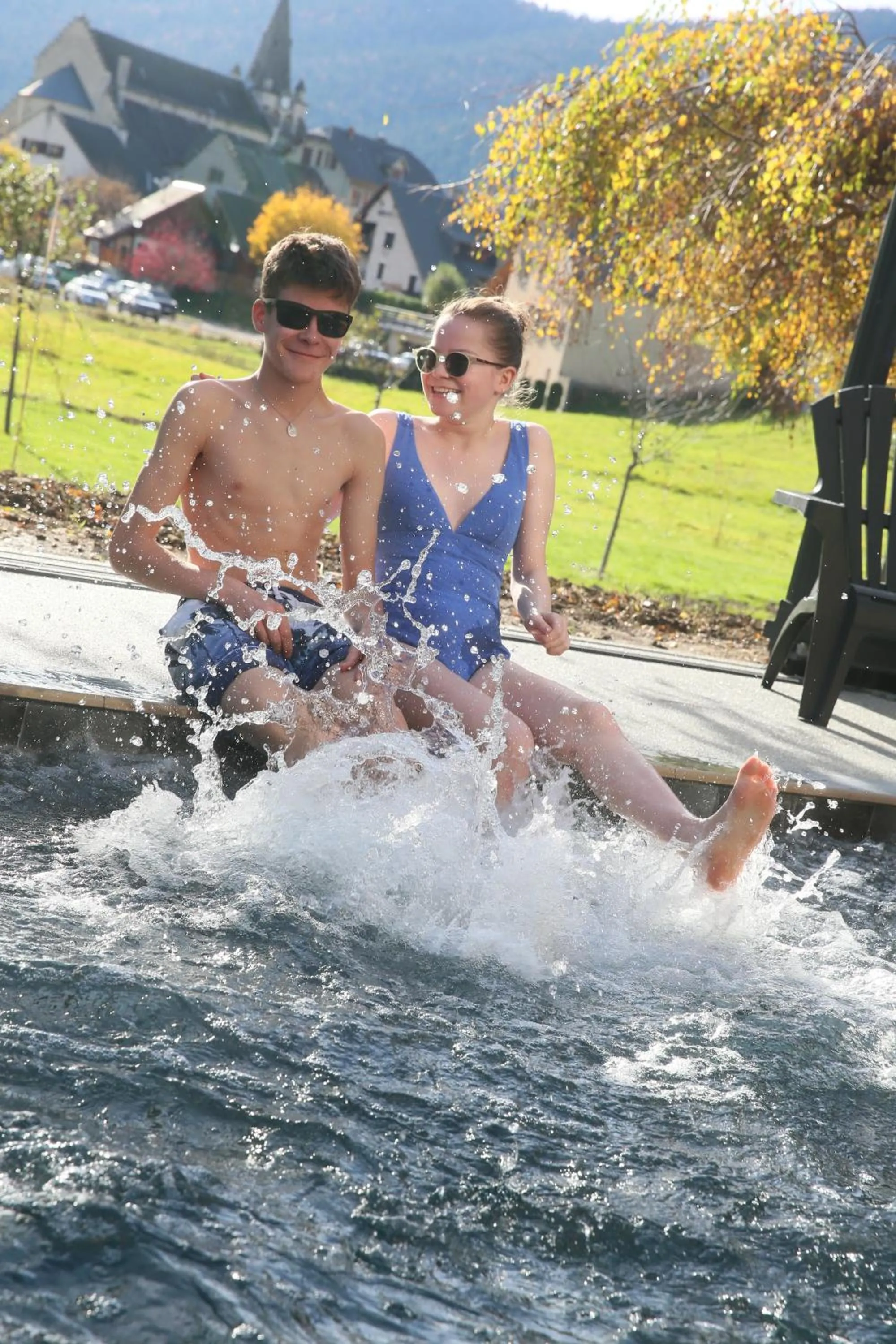 Hot Tub in Hôtel Restaurant La Buffe