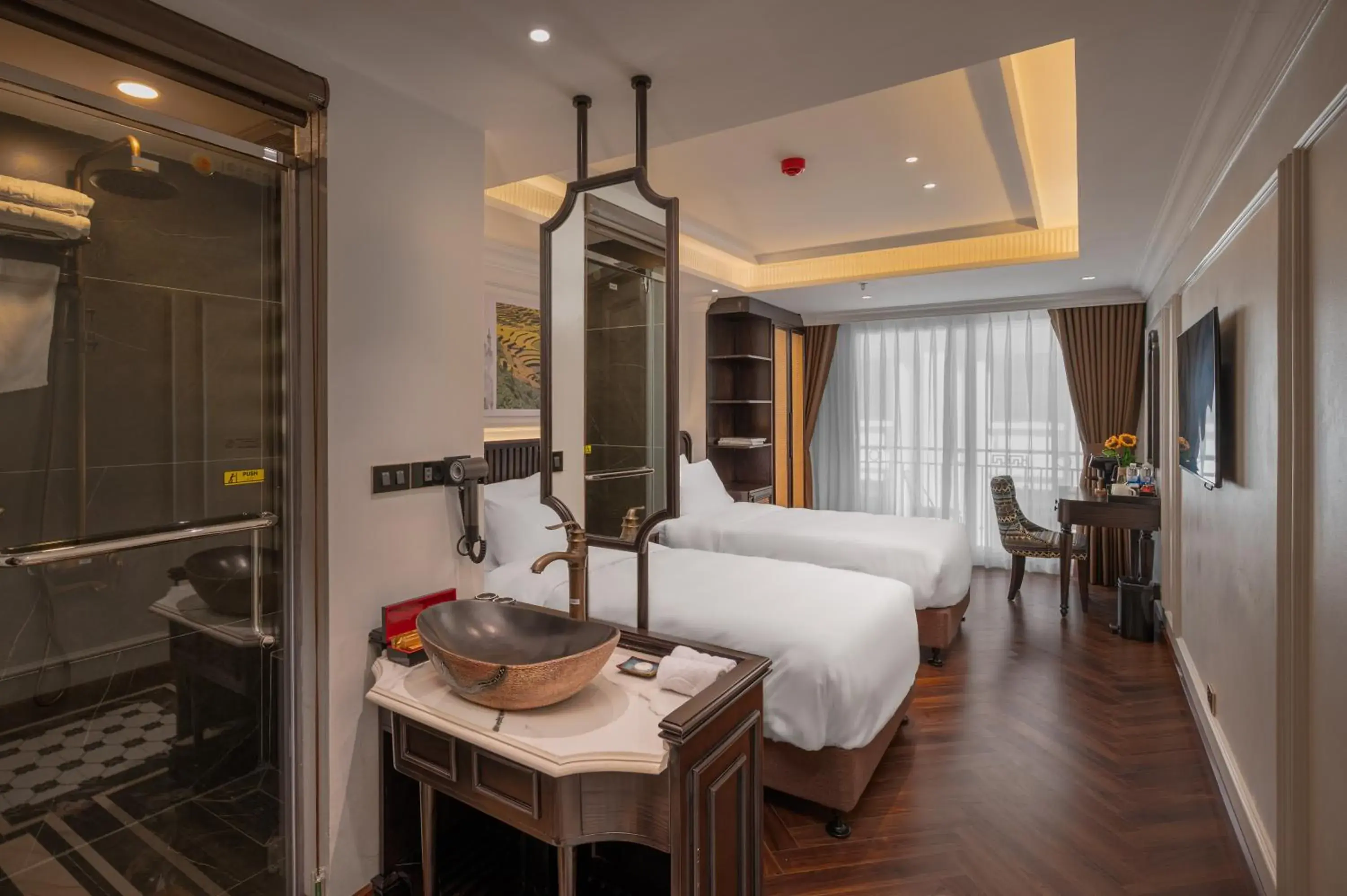 Photo of the whole room, Bed in Sapa Horizon Hotel & Skybar Photo of the whole room, Bed in Sapa Horizon Hotel & Skybar