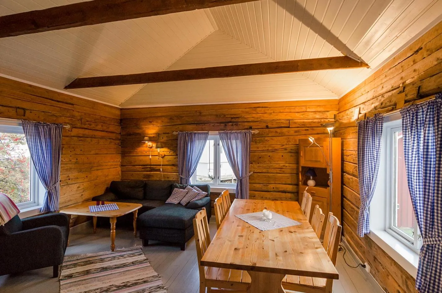 Living room in Henningsvær Rorbuer