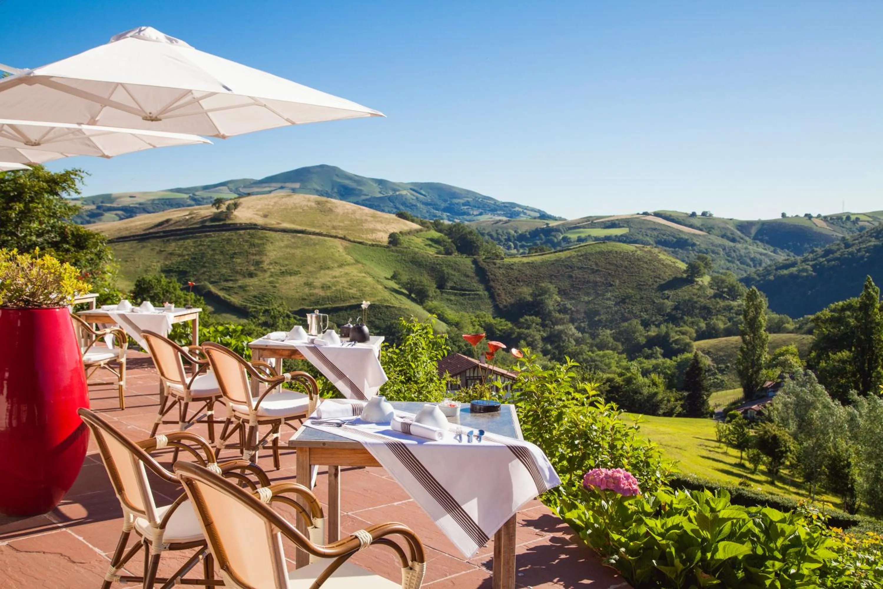 Patio in Auberge Ostapé