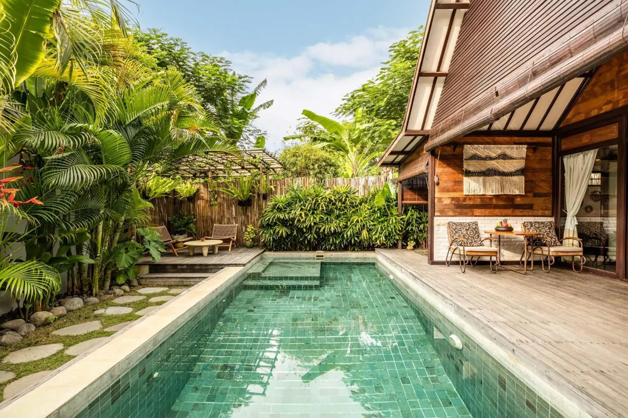 Swimming pool in Rimba Villas Gili Air Swimming pool in Rimba Villas Gili Air