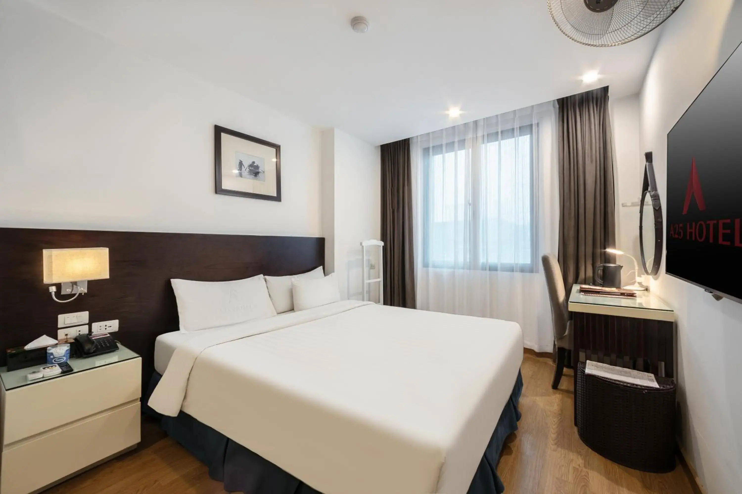 Bed in A25 Hotel - 66 Trần Thái Tông Bed in A25 Hotel - 66 Trần Thái Tông