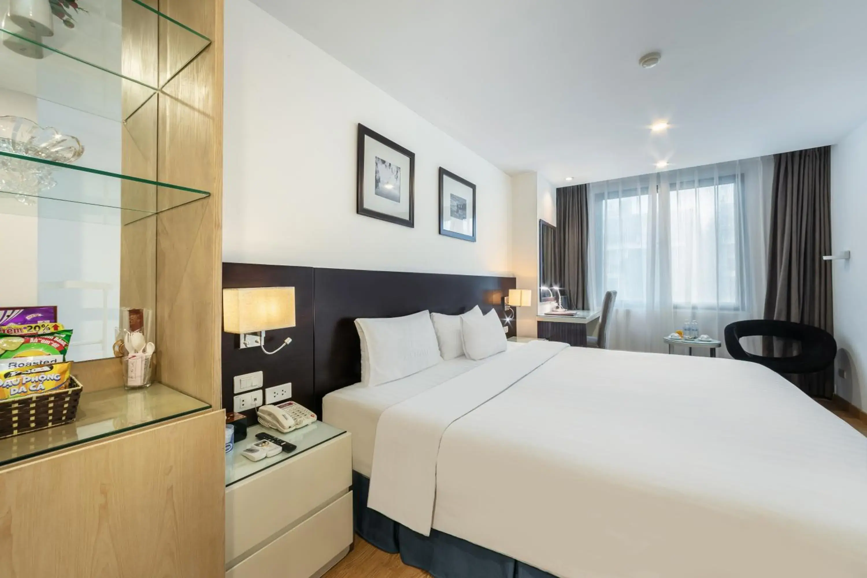 Bed in A25 Hotel - 66 Trần Thái Tông Bed in A25 Hotel - 66 Trần Thái Tông