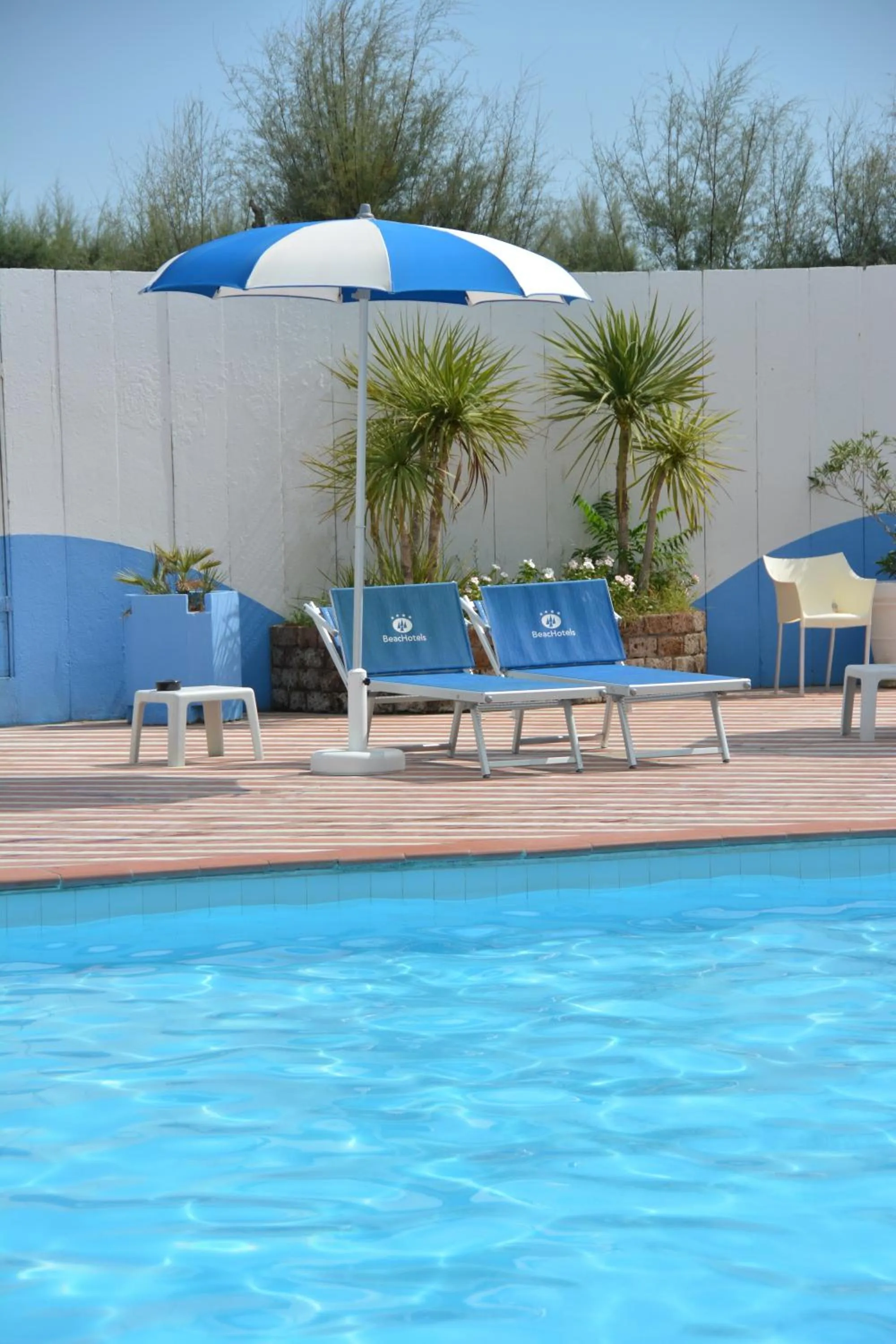 Pool view in Hotel Bellevue Beach - sul mare