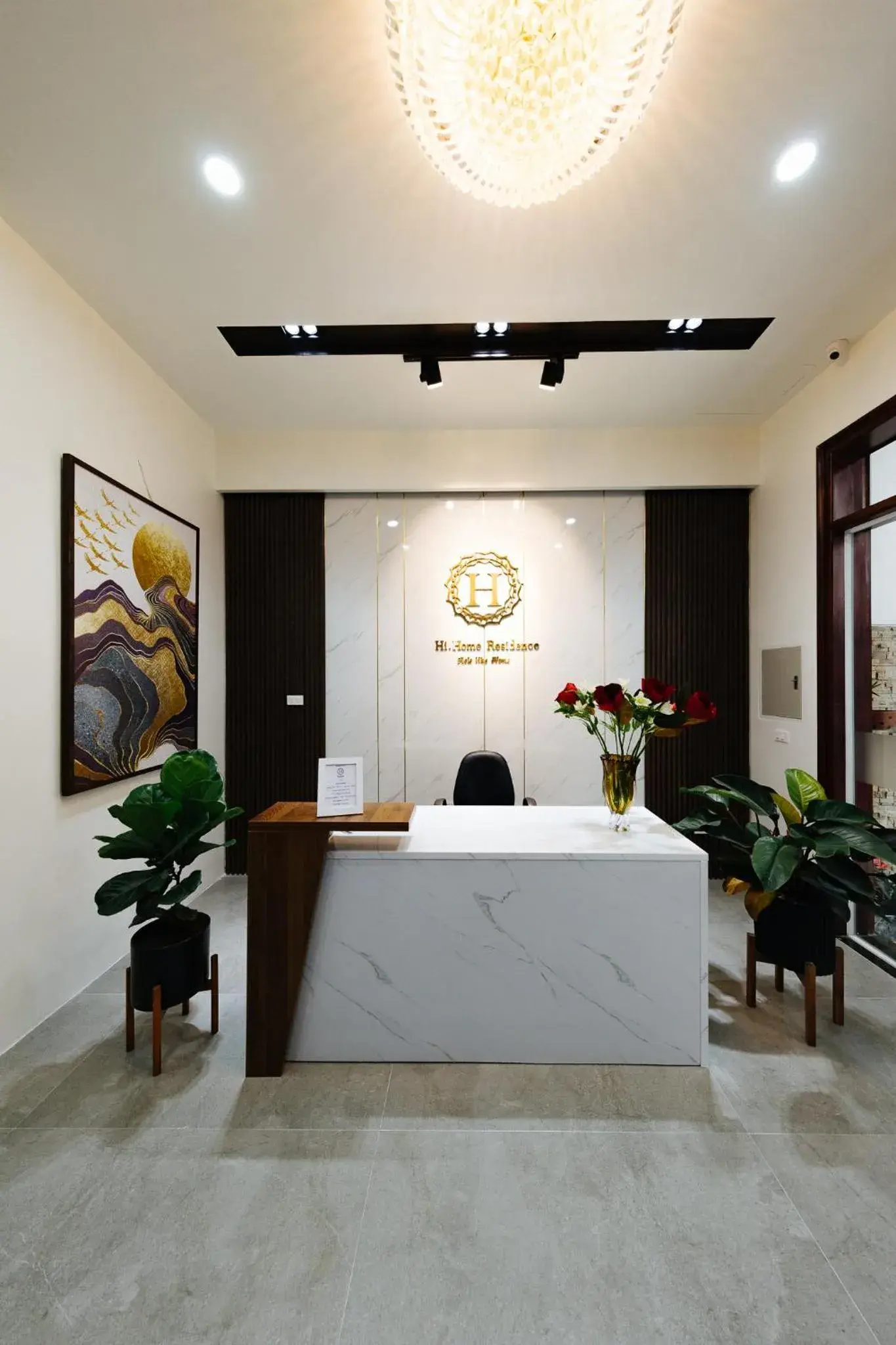 Lobby or reception in Hi Home Residences Ba Dinh Lobby or reception in Hi Home Residences Ba Dinh