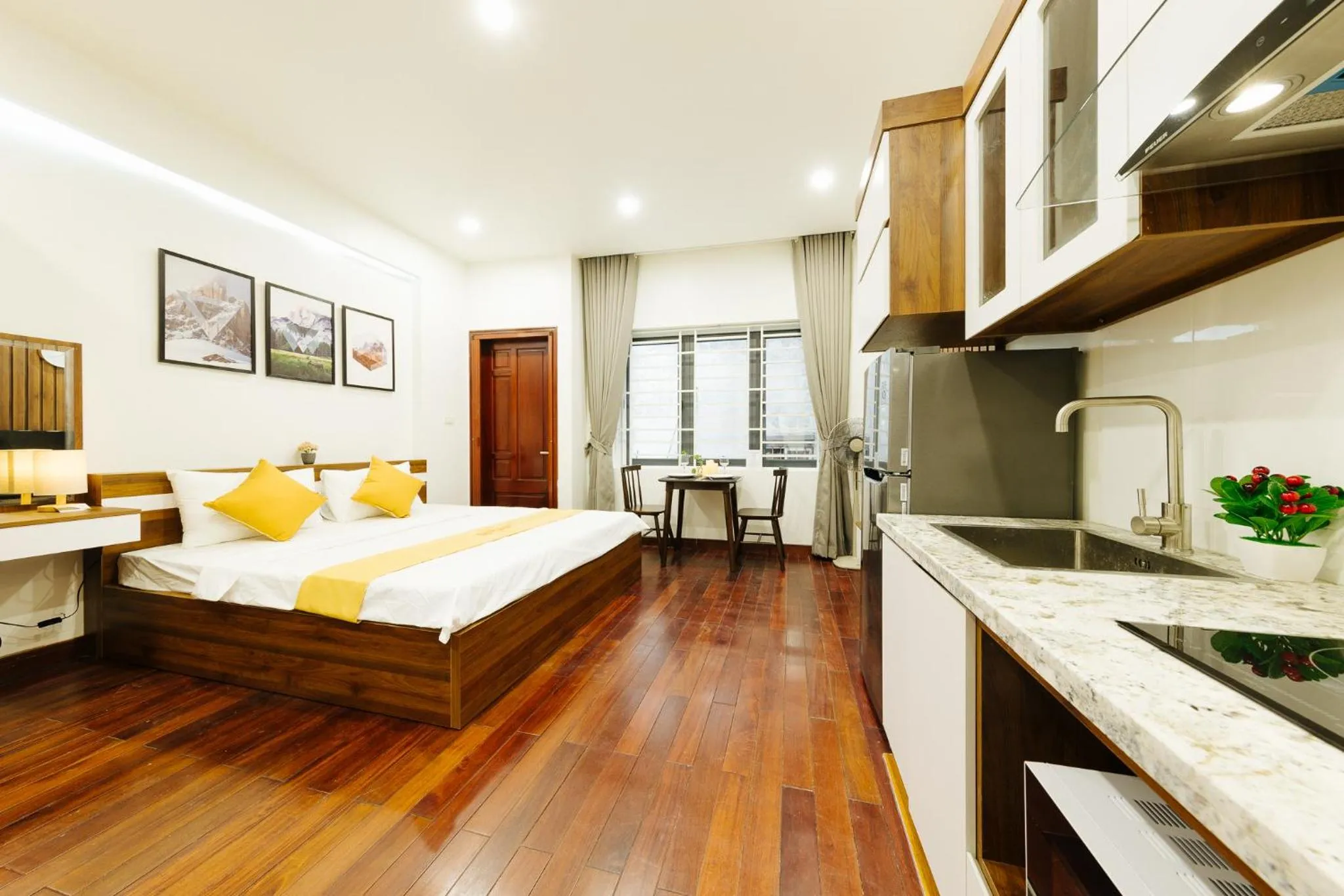 Bedroom, Bed in Hi Home Residences Ba Dinh
