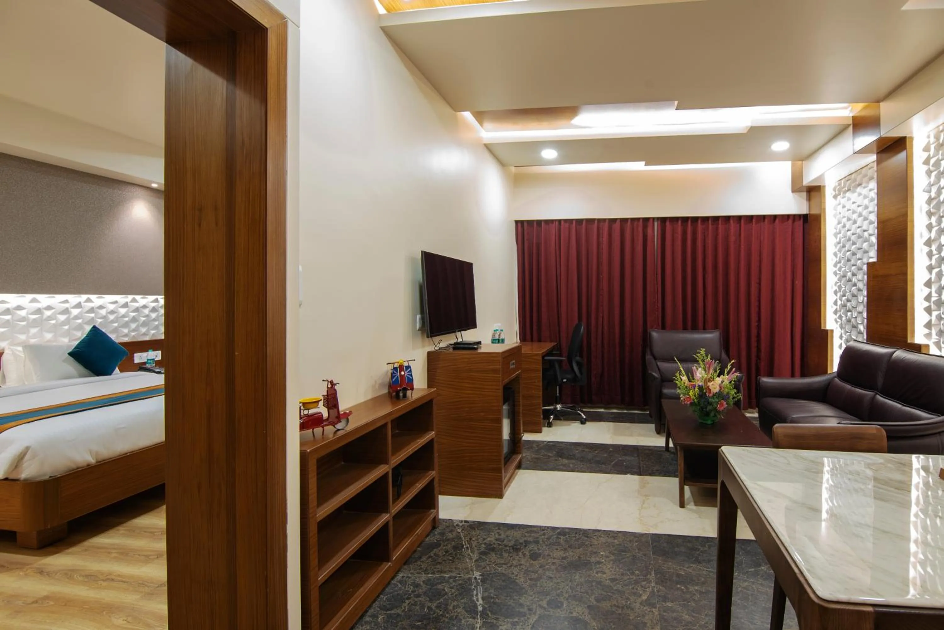 Living room, Bed in Zion - A Luxurious Hotel