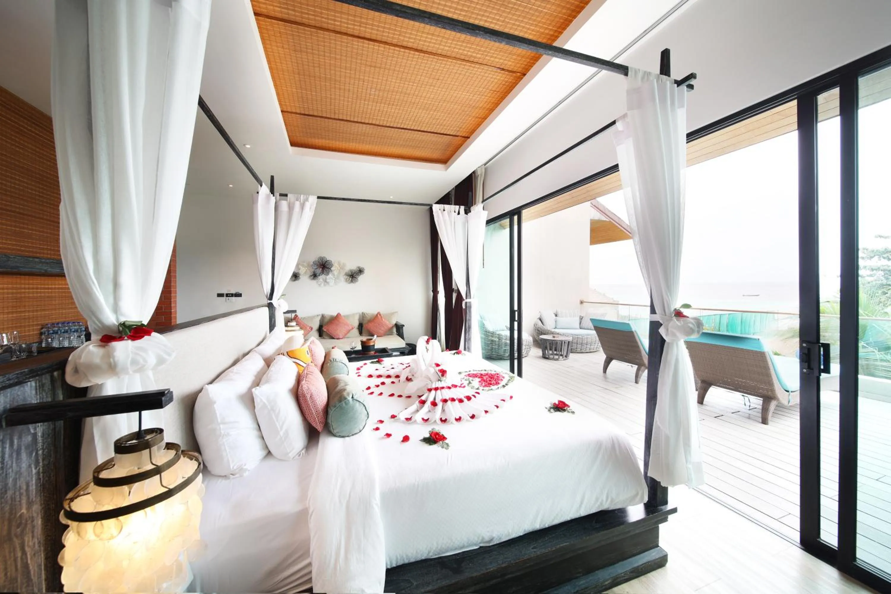 Bed in Ananya Lipe Resort