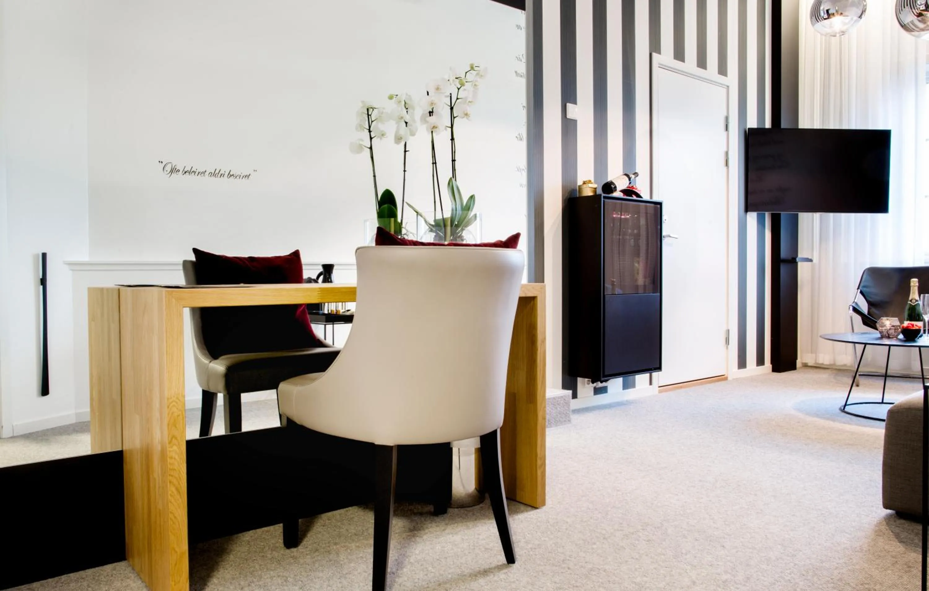 Seating area in Fredriksten Hotell