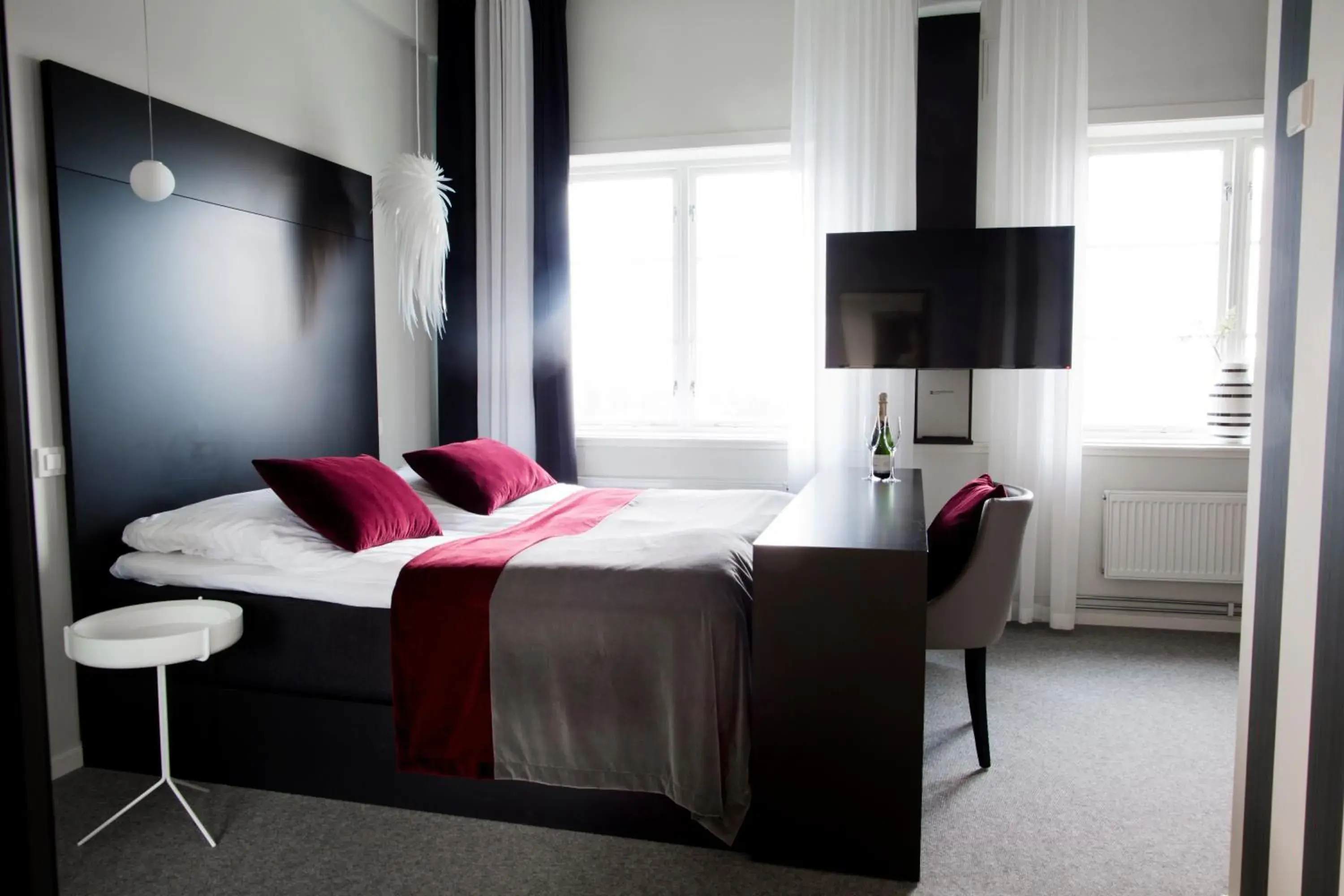 Bed in Fredriksten Hotell Bed in Fredriksten Hotell