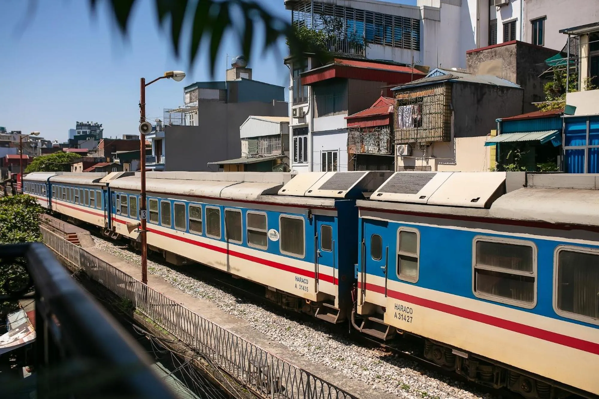 Street view in Hanoi La Cascada House & Travel