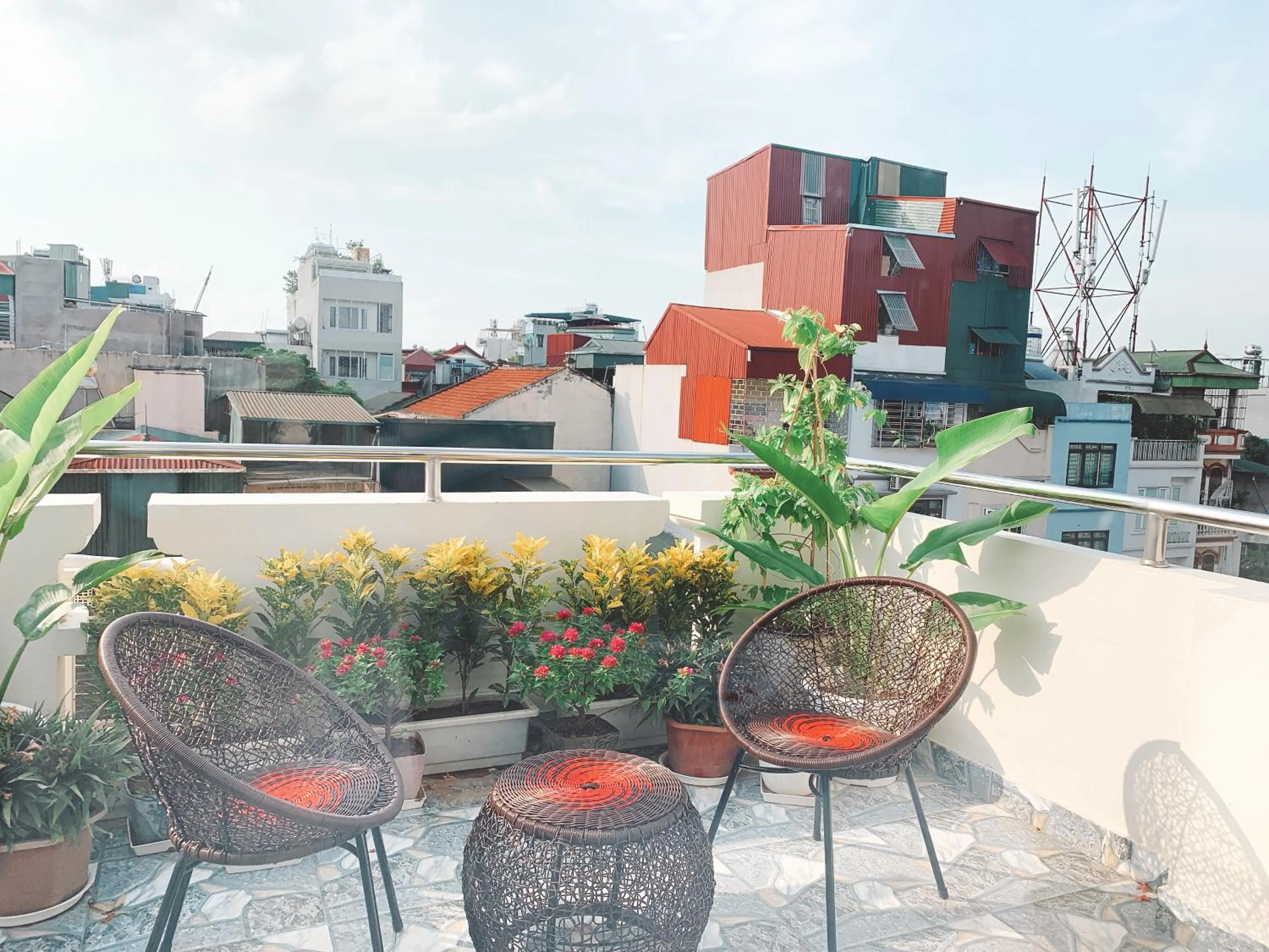 Balcony/Terrace in Hanoi La Cascada House & Travel